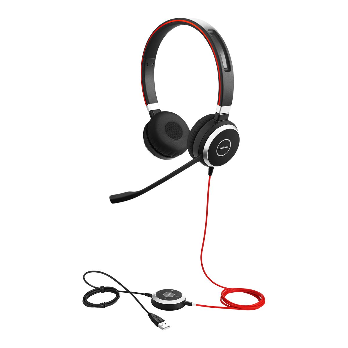 Jabra Evolve 40 Stereo Headset Front_Angled_Left
