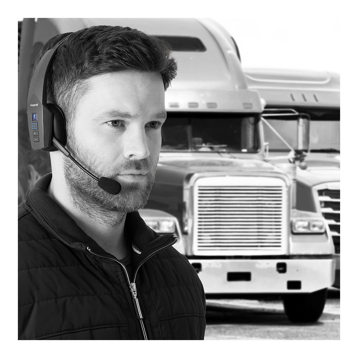 BlueParrott B350-XT Wireless Headset Front_Angled_Right