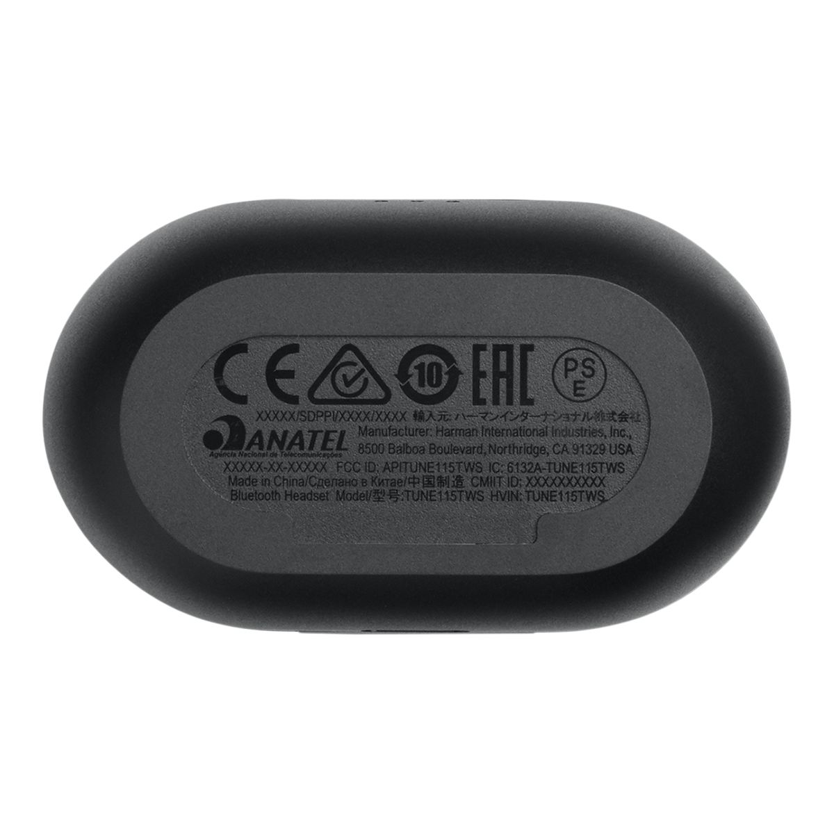 JBL Tune 115TWS True Wireless In Ear Headphones Bottom_Flat