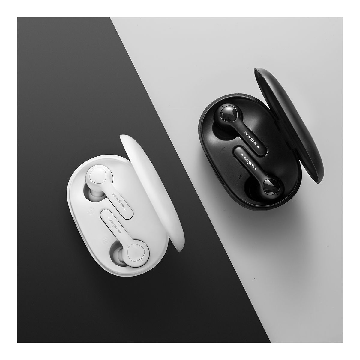 Anker Soundcore Life Note Bluetooth Earbuds Overhead_Flat