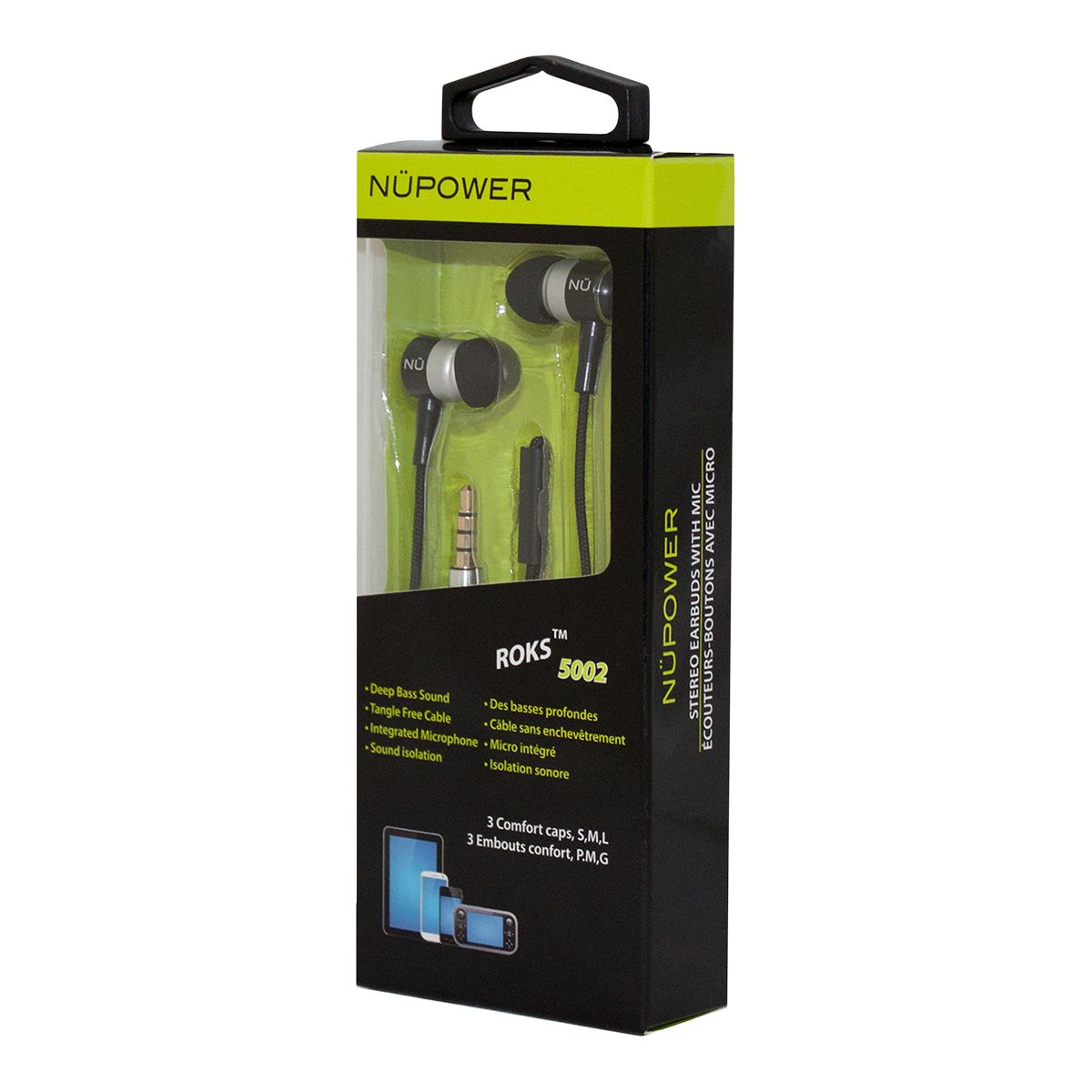 NuPower 3.5 mm Android/iOS Stereo Earbuds with Mic