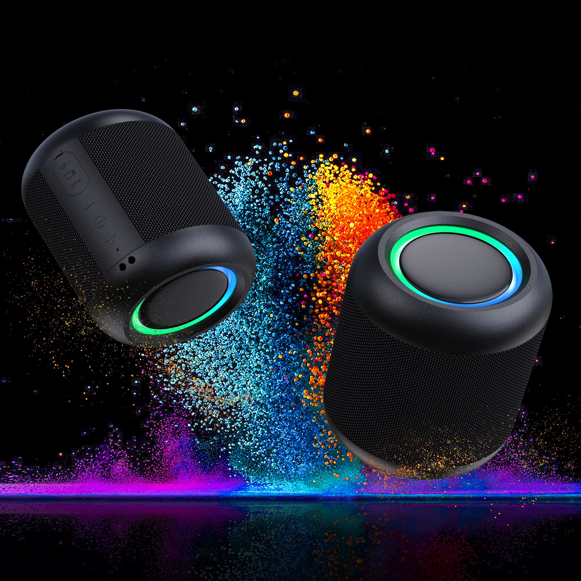 NuPower Portable LED Wireless Bluetooth Speaker Composite_or_Mixed