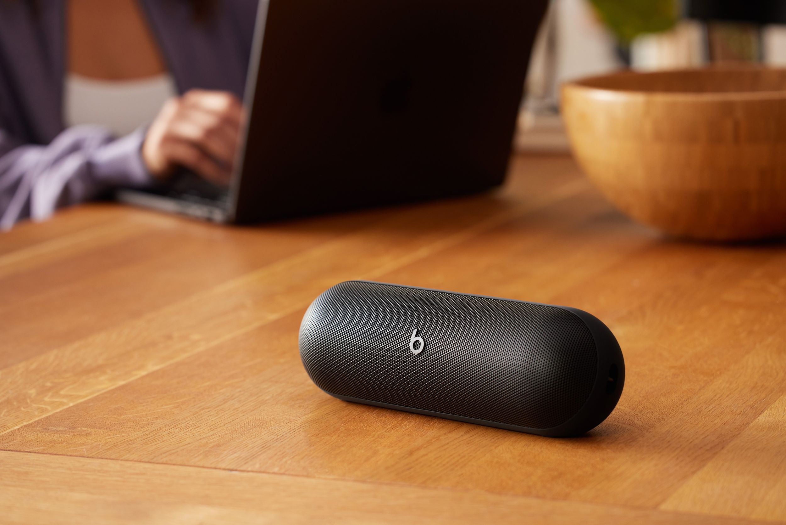 Beats Pill Portable Wireless Bluetooth Speaker Front_Three_Fourths_Angled_Left