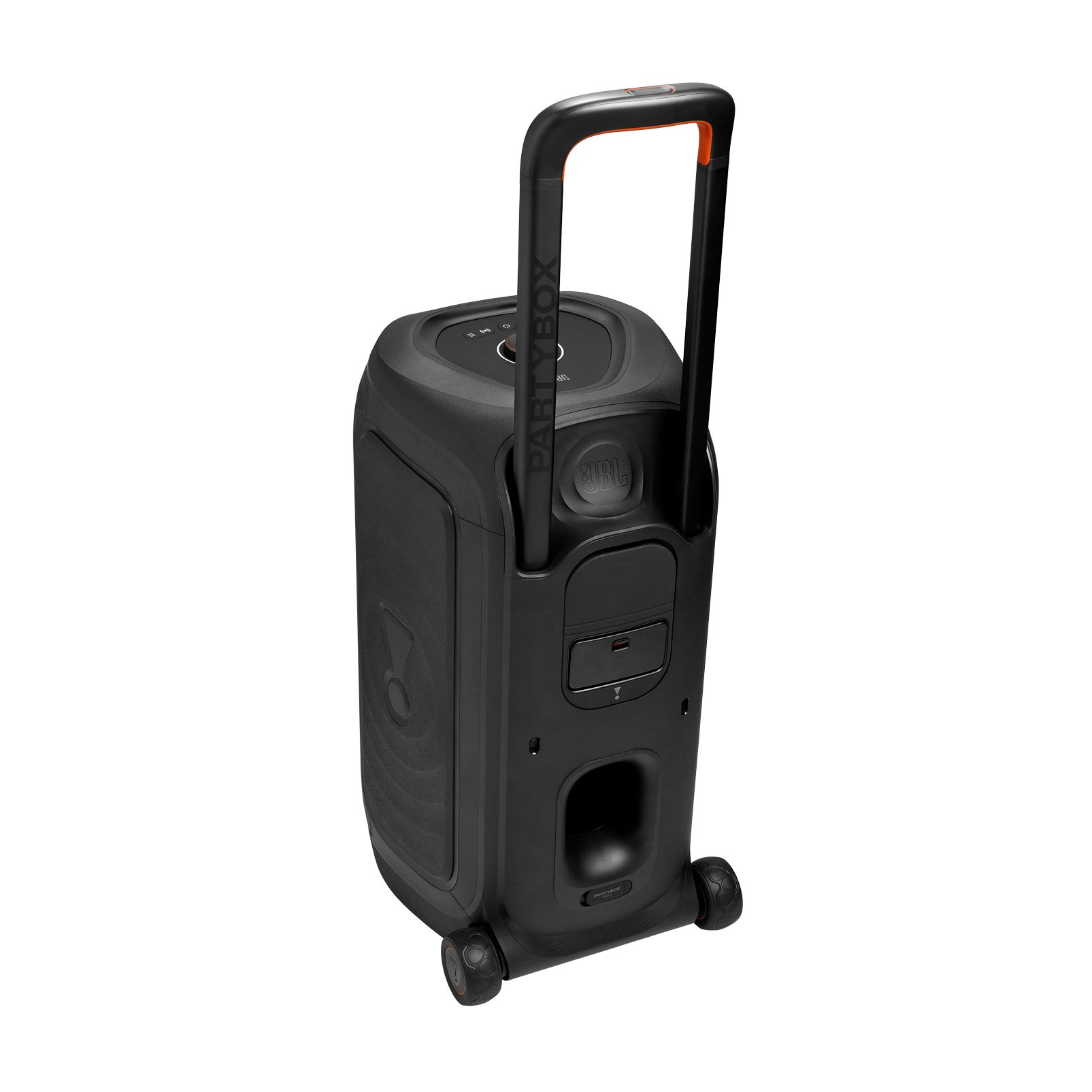 JBL PartyBox 330 Portable Party Speaker Back_Angled_Left