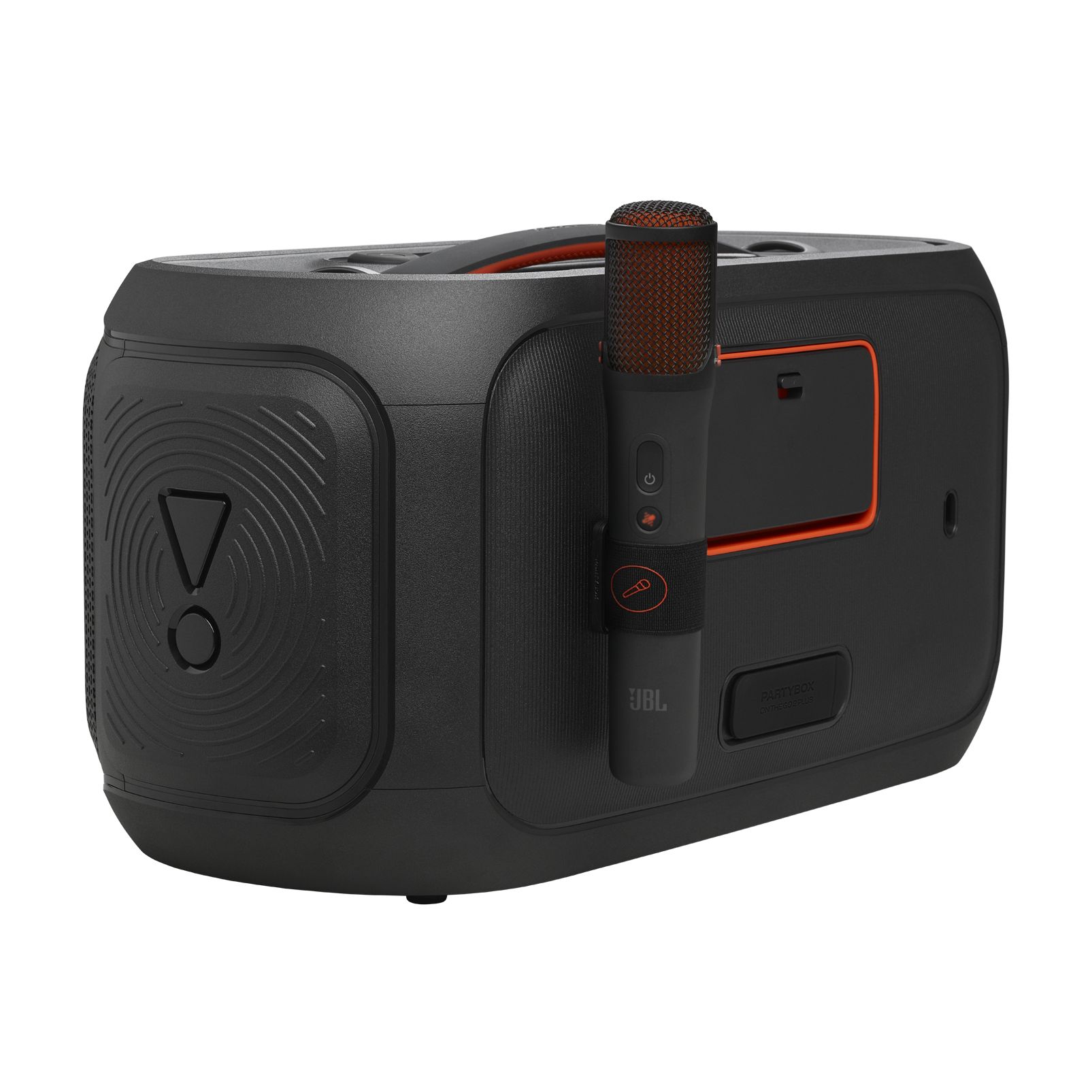 JBL PartyBox On The Go 2 Plus Speaker Back_Angled_Left
