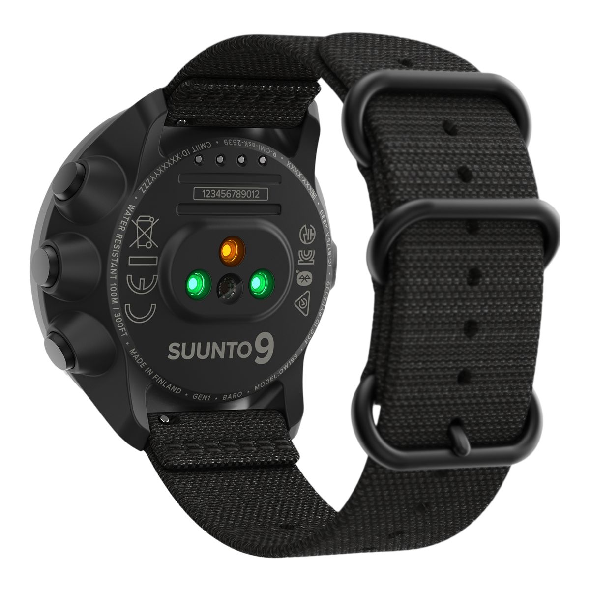 Suunto 9 Baro Smart Watch, 35mm, Running, Barometer, GPS, Water Resistant