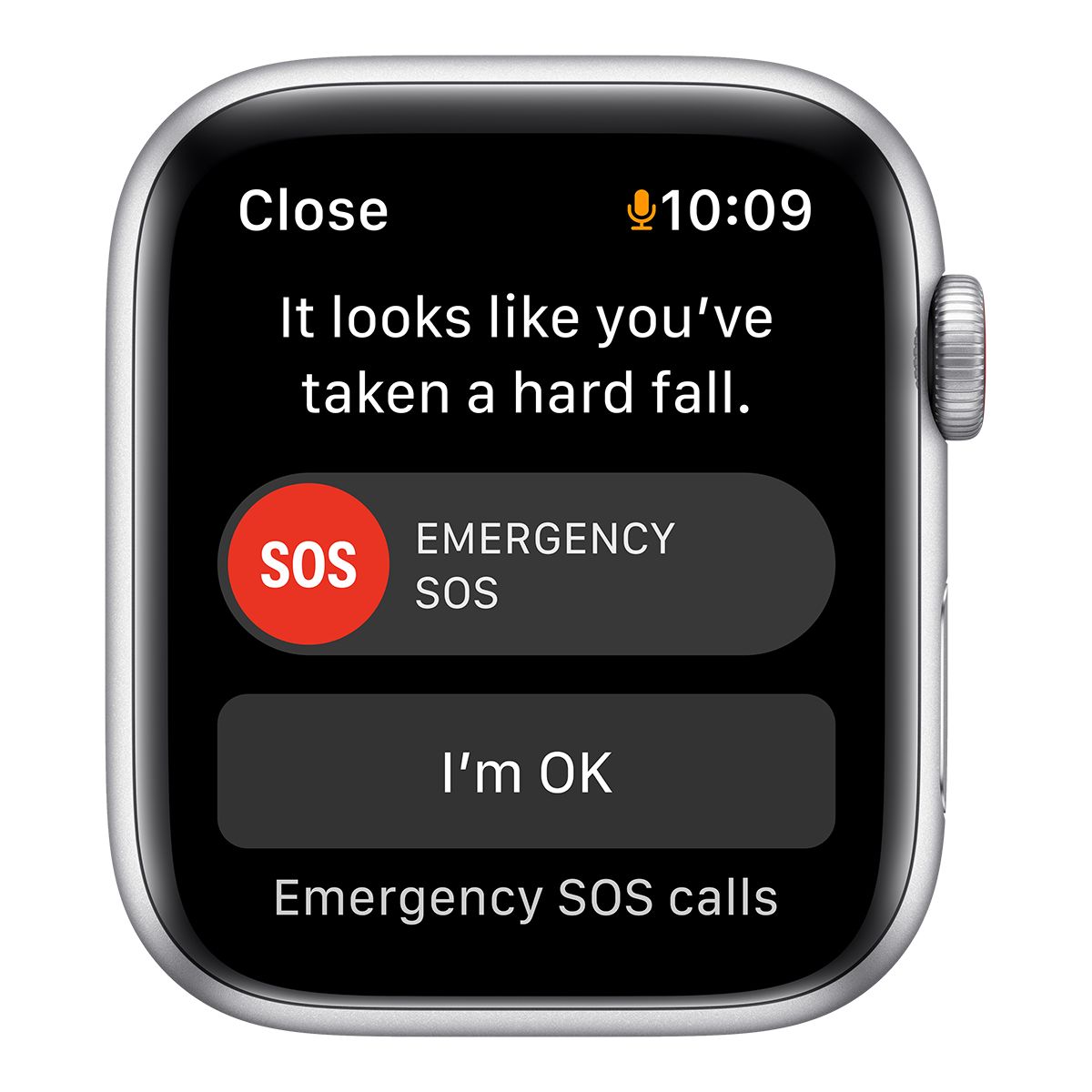 Apple Watch SE 1st Gen (GPS+LTE) 44mm Silver with Abyss Blue/Wild Green Sport Band Front_Flat