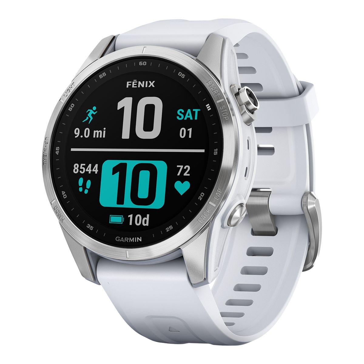 Garmin Fēnix® 7S Standard Edition Fitness Watch Front_Angled_Left