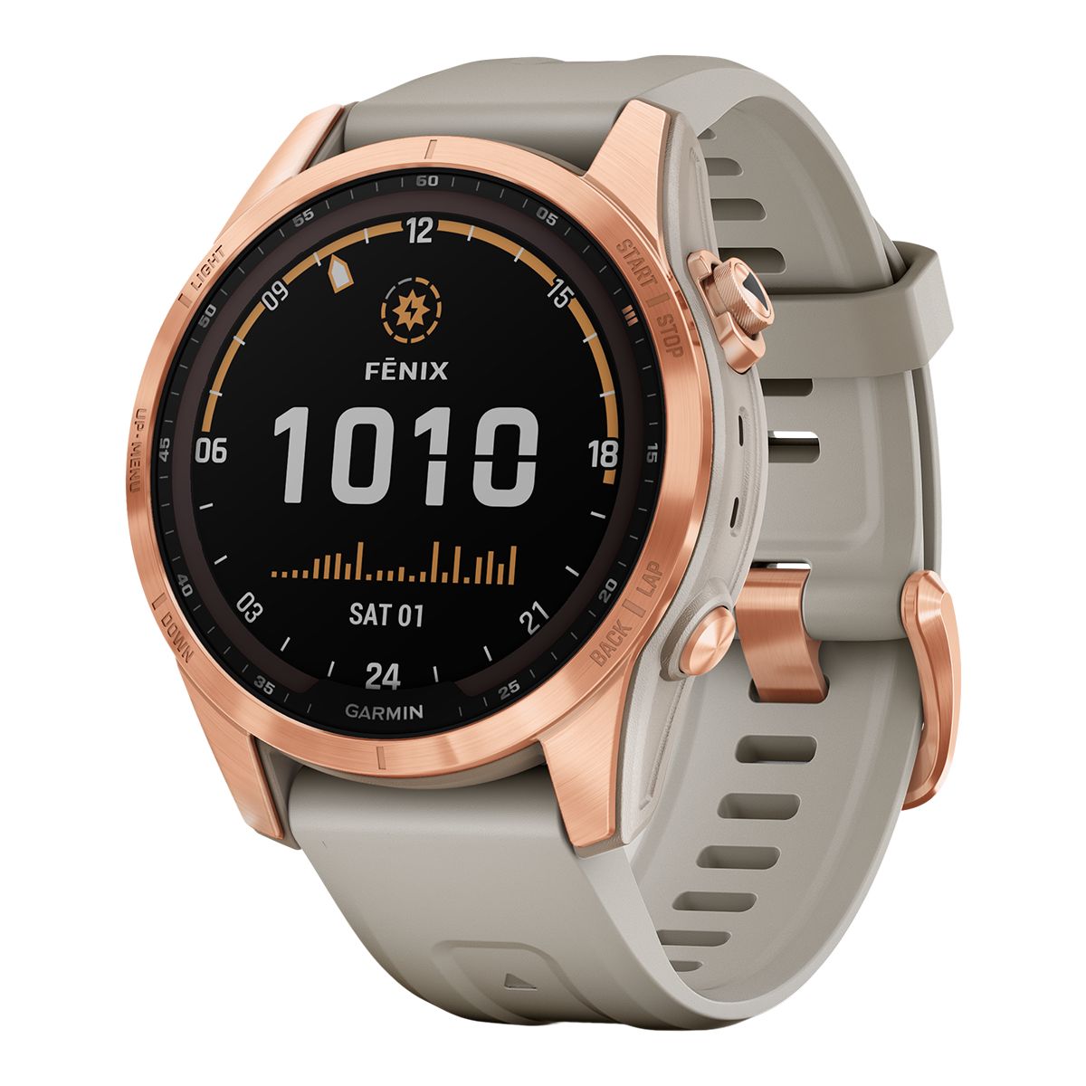 Garmin Fēnix® 7S Solar Edition Fitness Watch, 33 mm, Workout, Heart Rate Monitor
