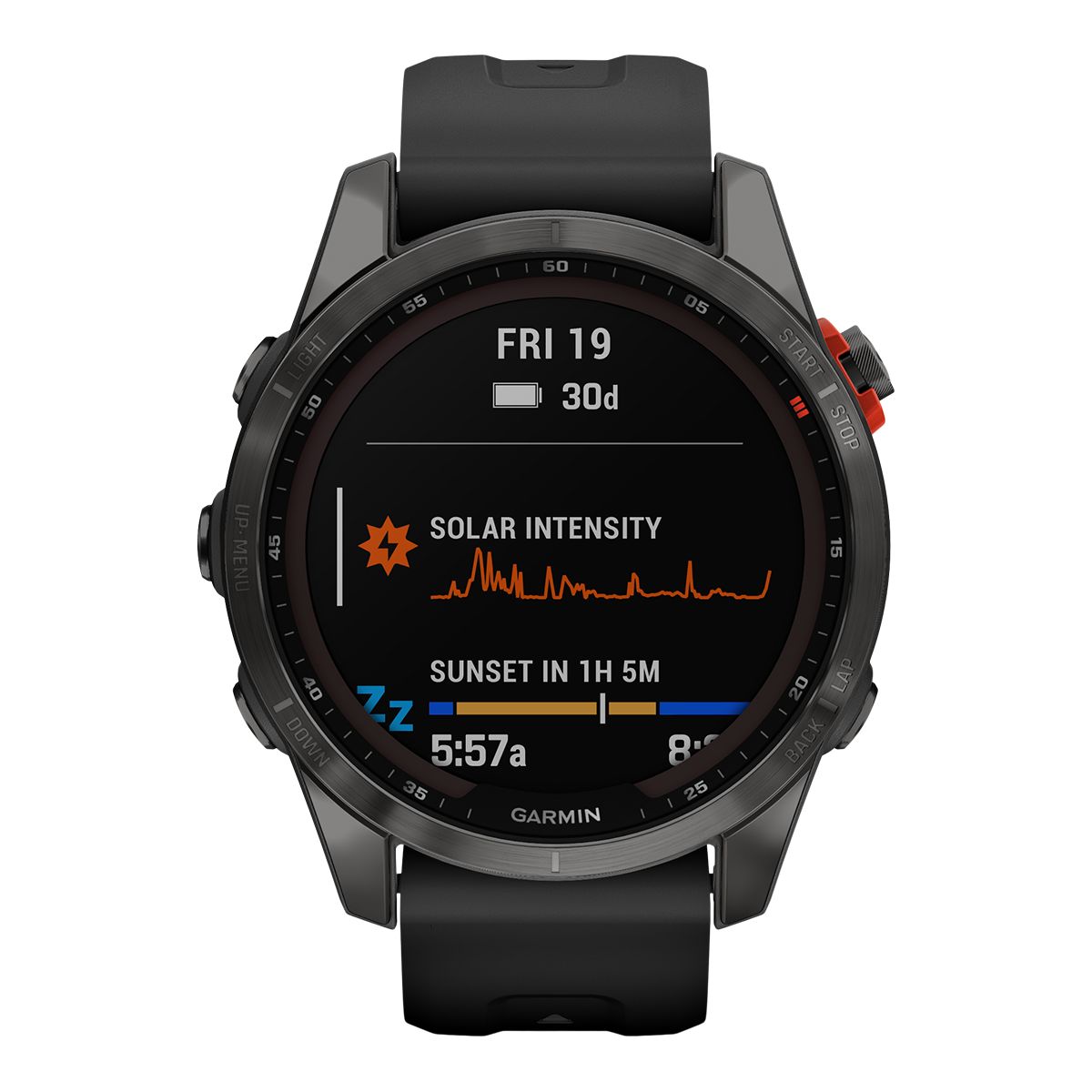 Garmin Fēnix® 7S Solar Edition Fitness Watch, 33 mm, Workout, Heart Rate Monitor