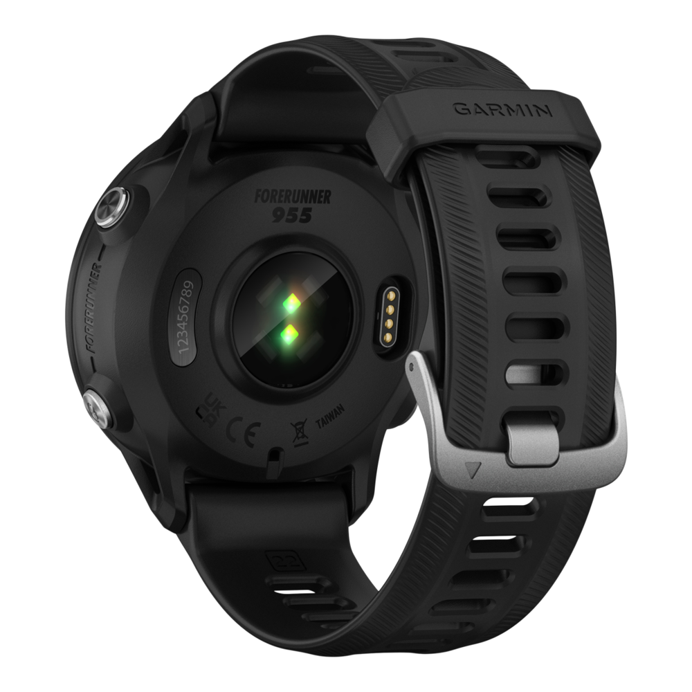 Garmin Forerunner® 955 Fitness Watch Back_Angled_Left