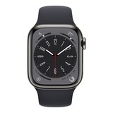 Apple Watch Series 8 (GPS+LTE) 41 mm Graphite Front_Flat