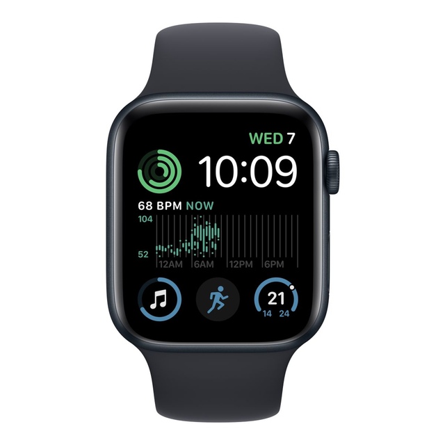 Apple Watch SE 2nd Gen (GPS) 44mm Midnight with Midnight Sport Band