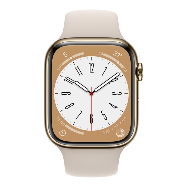 Apple Watch Series 8 (GPS+LTE) 41mm with Sport Band Front_Flat