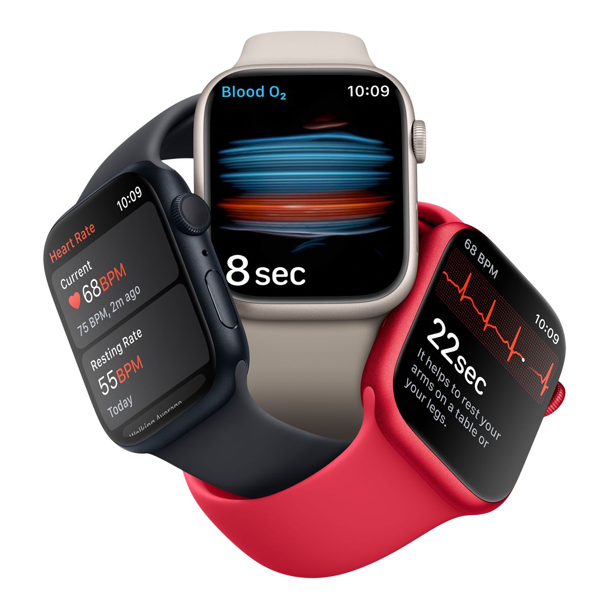 Apple Watch Series 8 (GPS) 41mm Silver with White Sport Band Composite_or_Mixed