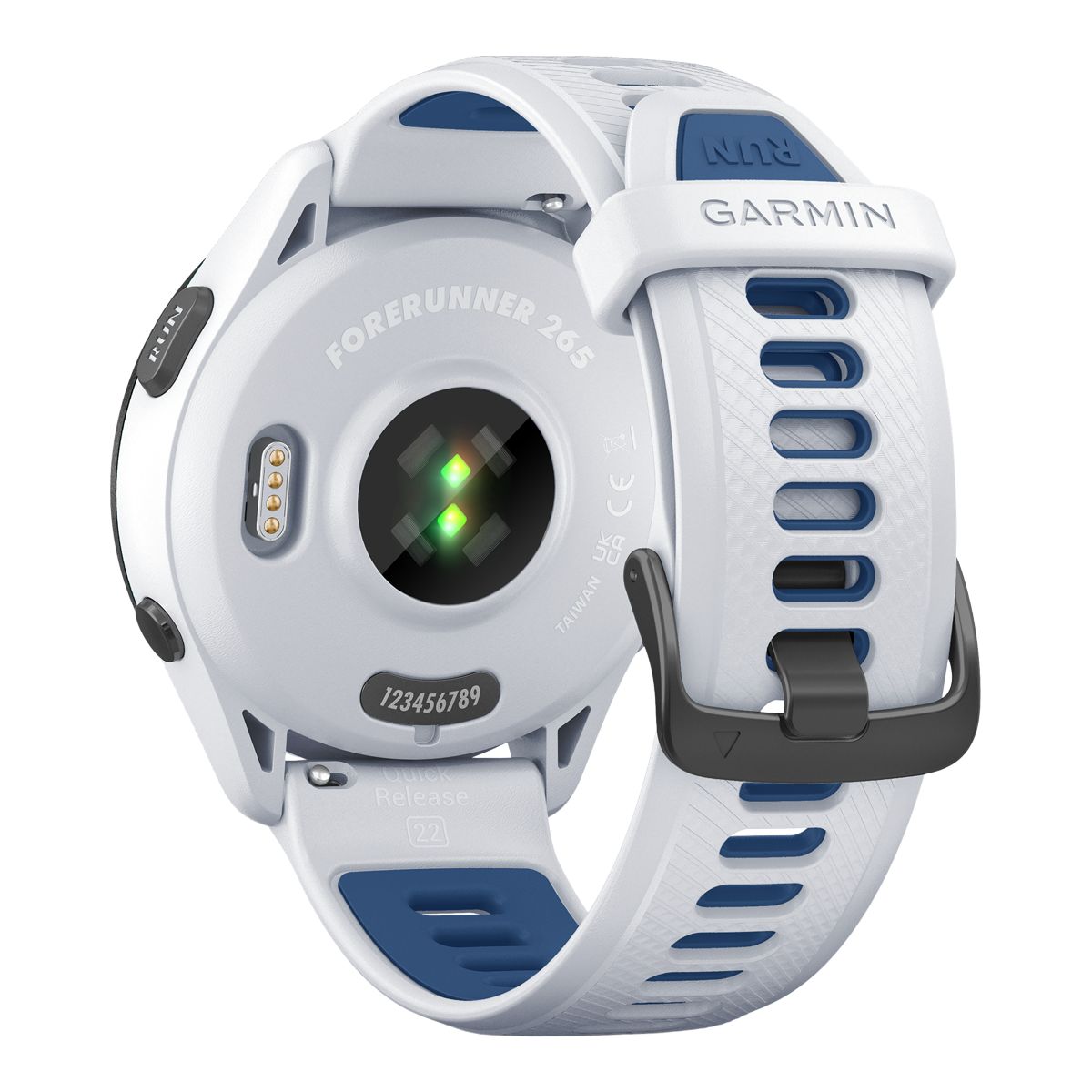 Garmin Forerunner 265 Fitness Watch Back_Angled_Left