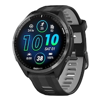 Garmin Forerunner® 965 Fitness Watch Front_Three_Fourths_Angled_Left