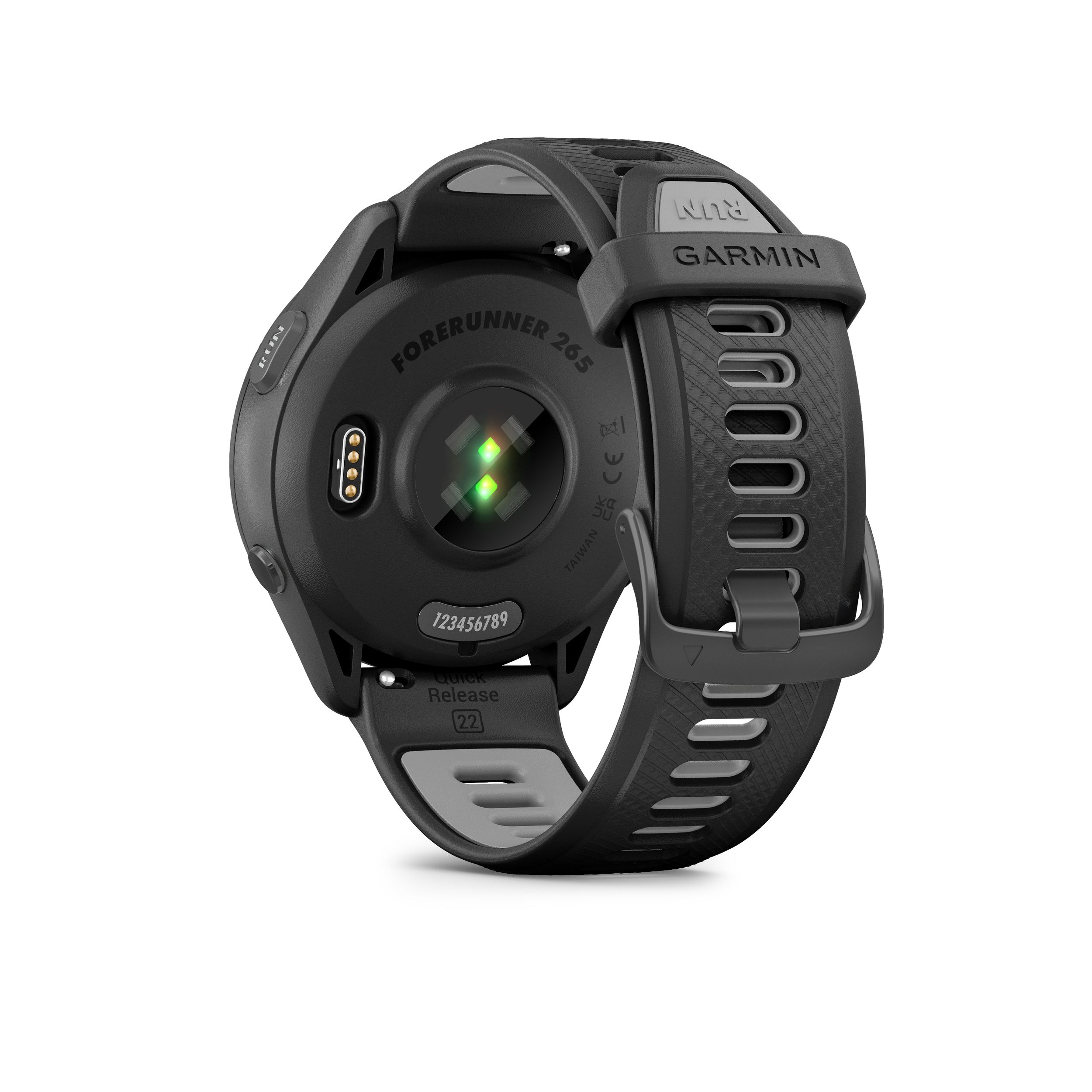 Garmin Forerunner® 265 Fitness Watch Back_Angled_Left