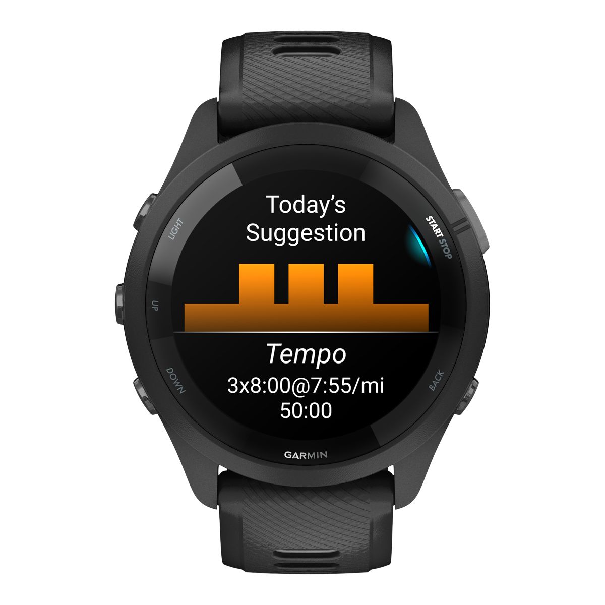 Garmin Forerunner® 265 Fitness Watch Front_Flat