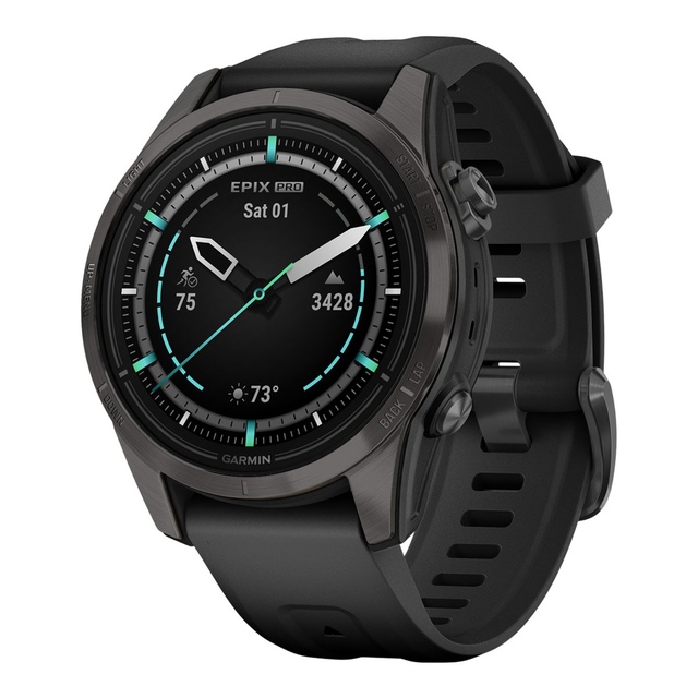 Garmin Epix Pro 2 Sapphire 42mm Smartwatch Front_Three_Fourths_Angled_Left