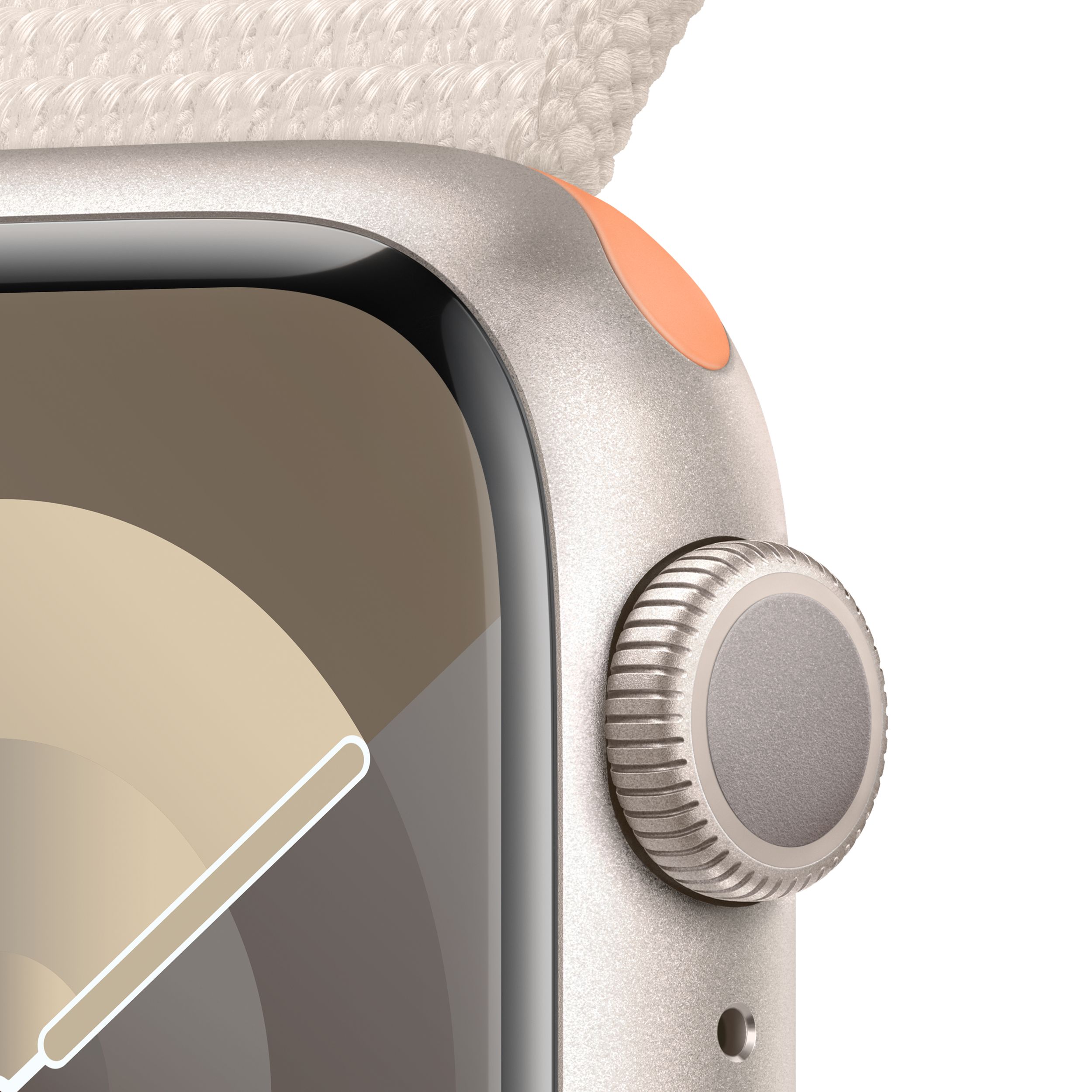 Apple Watch Series 9 (GPS) Starlight CloseUp
