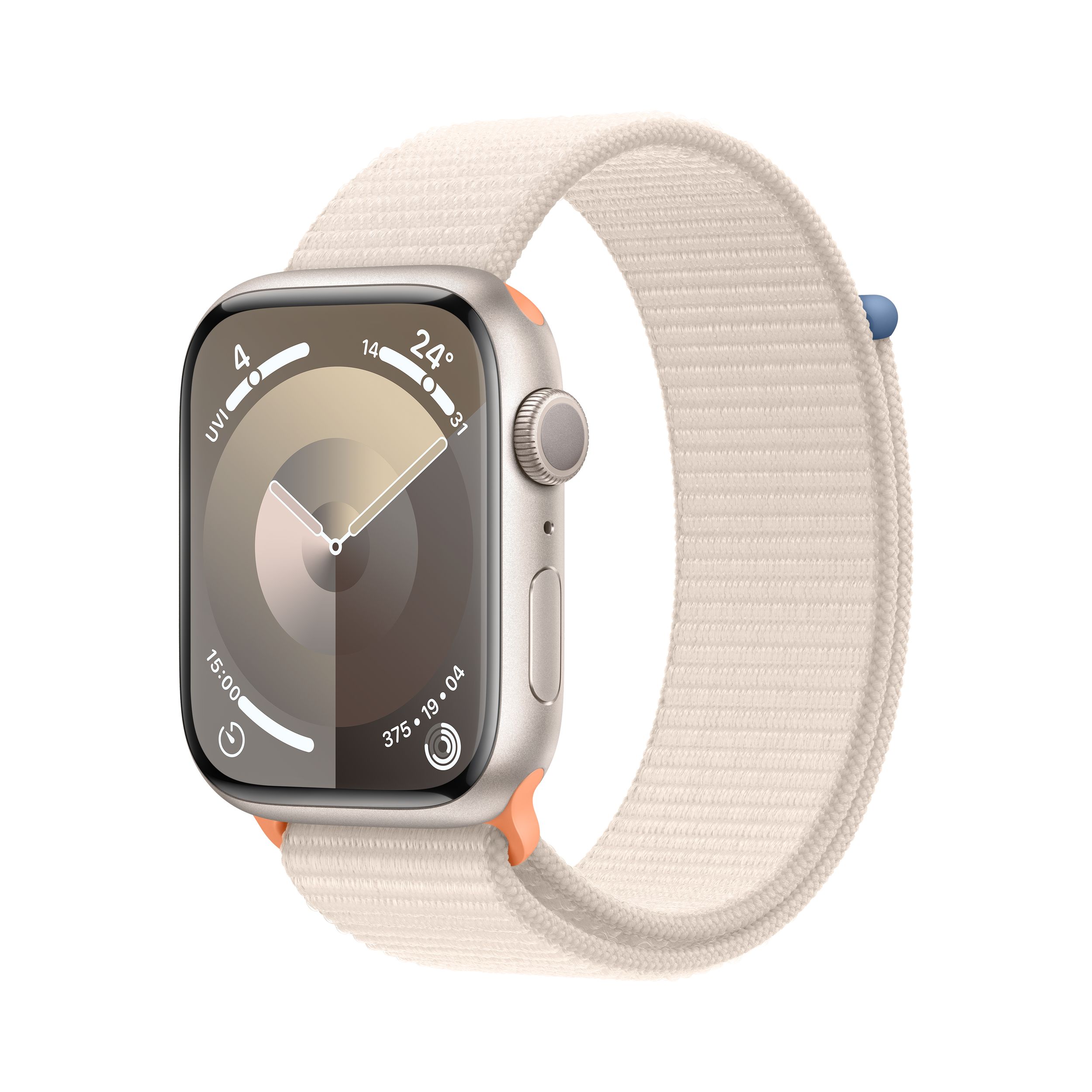 Apple Watch Series 9 (GPS) Front_Three_Fourths_Angled_Left