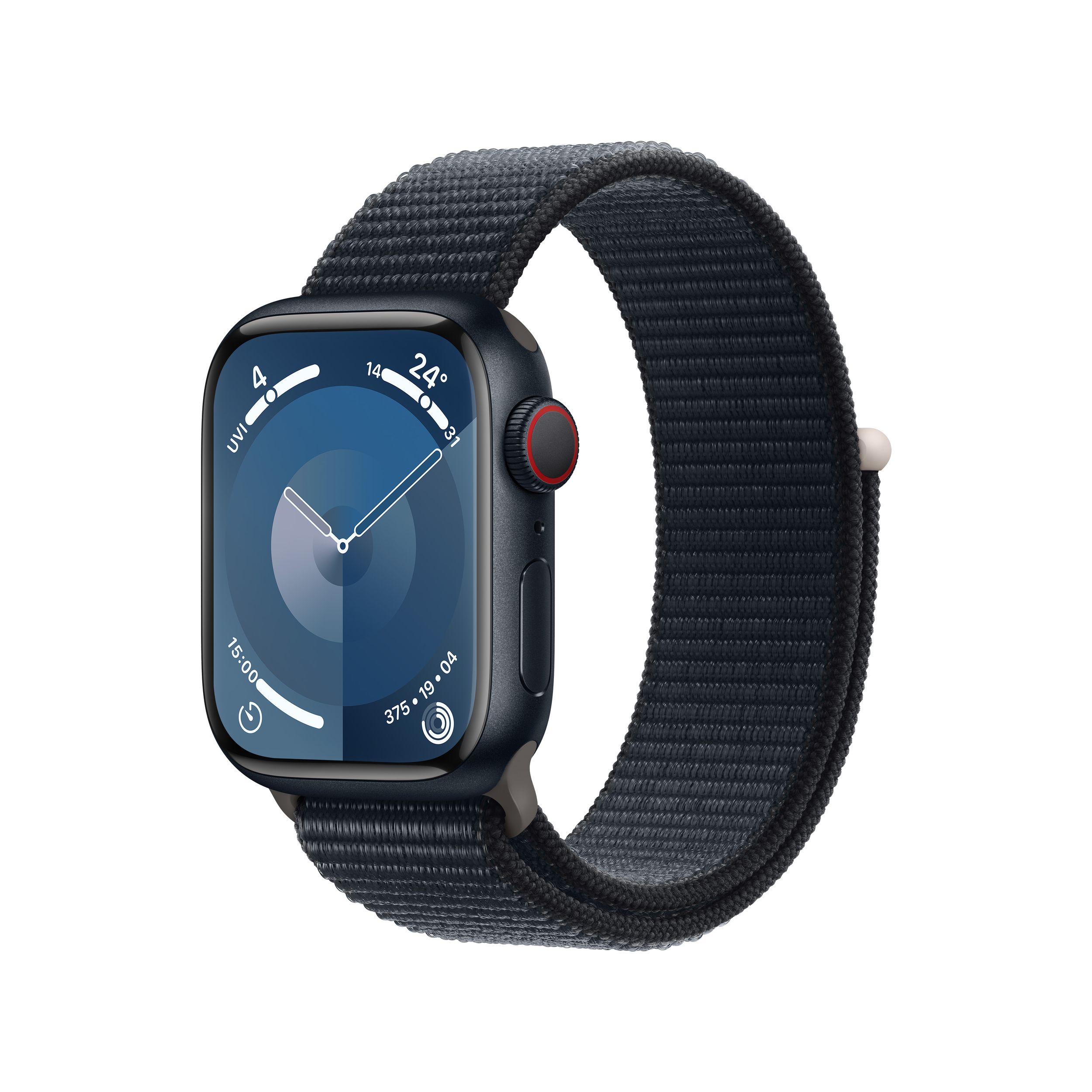Apple Watch Series 9 (GPS + LTE) 41mm Midnight with Midnight Sport 
