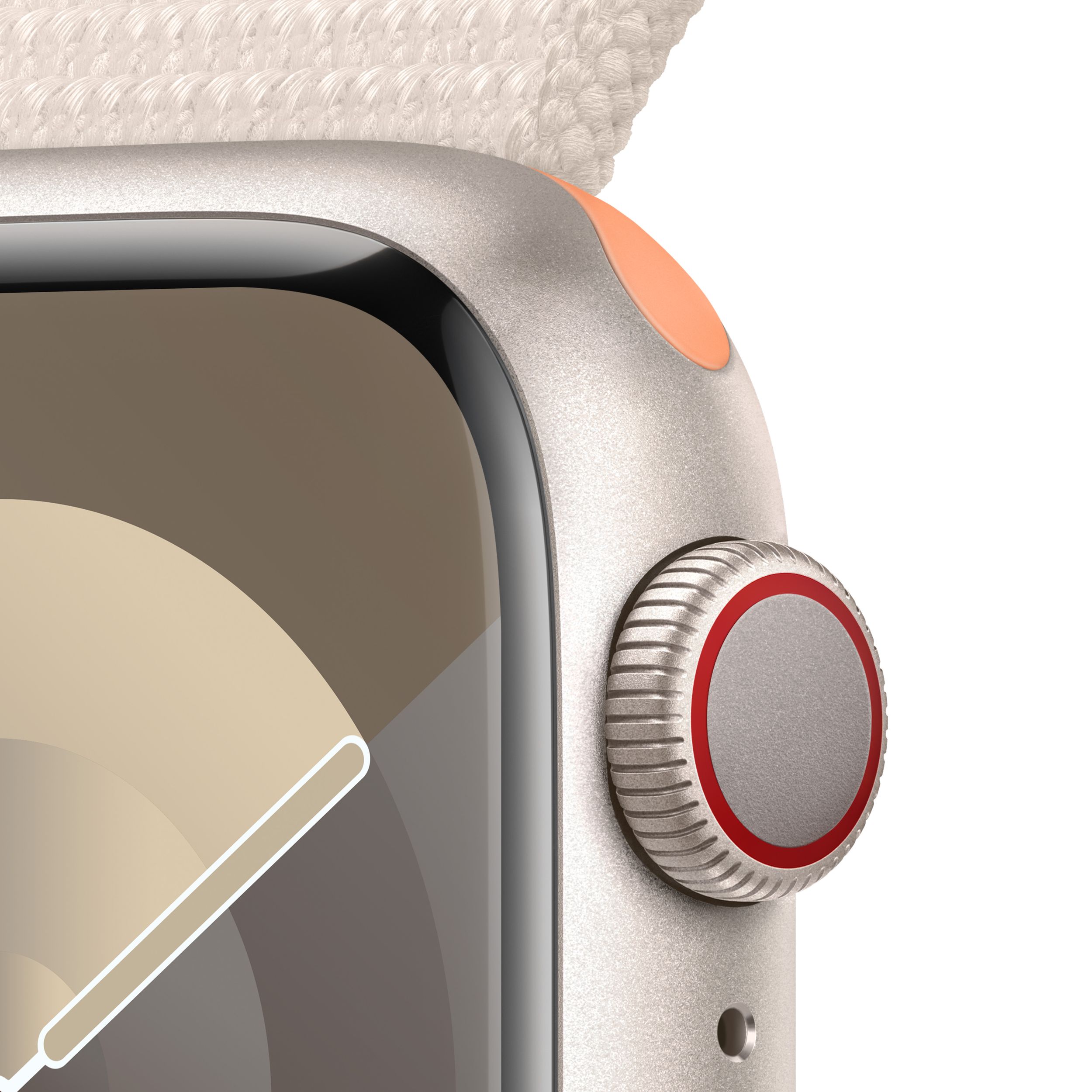 Apple Series 9 (GPS + LTE) 41mm Smartwatch with Sport Loop CloseUp