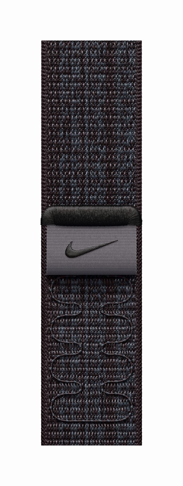 Apple Watch 41mm Black/Blue Nike Sport Loop Wristband Front_Flat