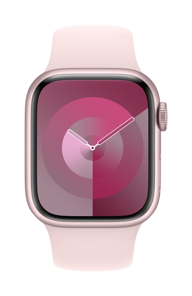 Apple Watch Series 9 (GPS) 41mm Pink Aluminium Case with Pink Sport Band