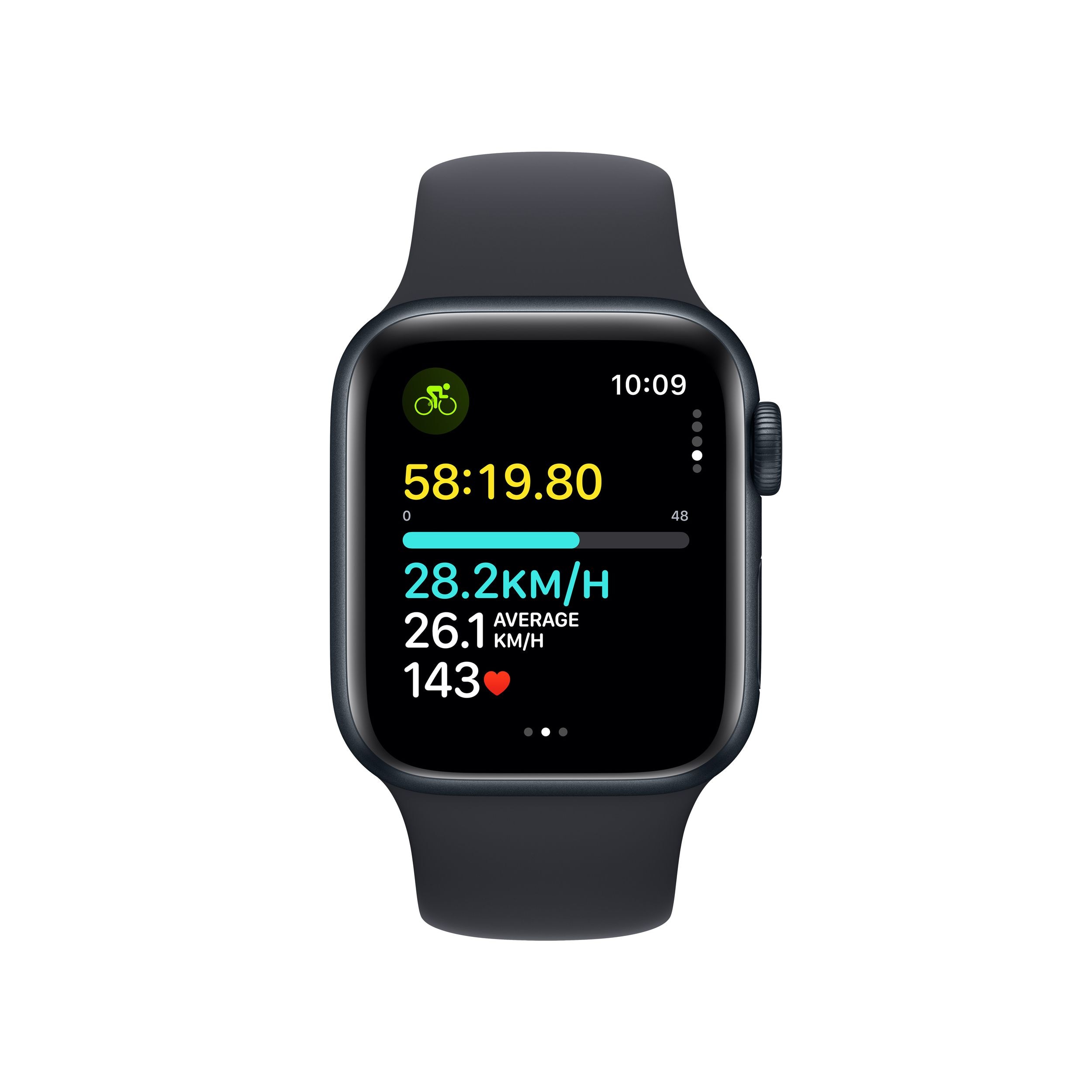 Apple Watch SE (GPS) 40mm Midnight with Midnight Sport Band S/M 
