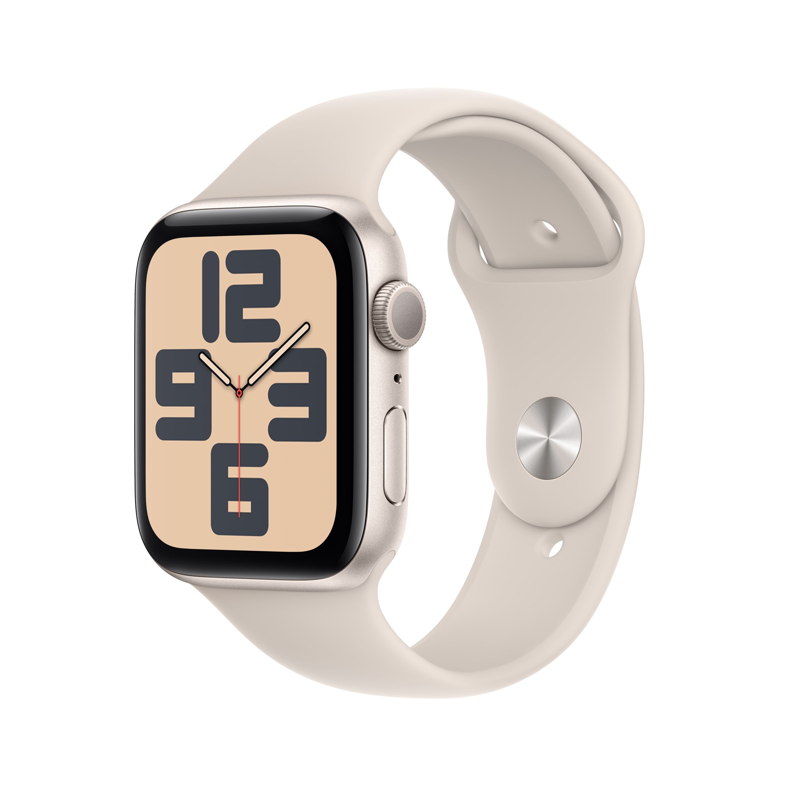 Apple Watch SE (GPS) 44 mm M/L Front_Three_Fourths_Angled_Left
