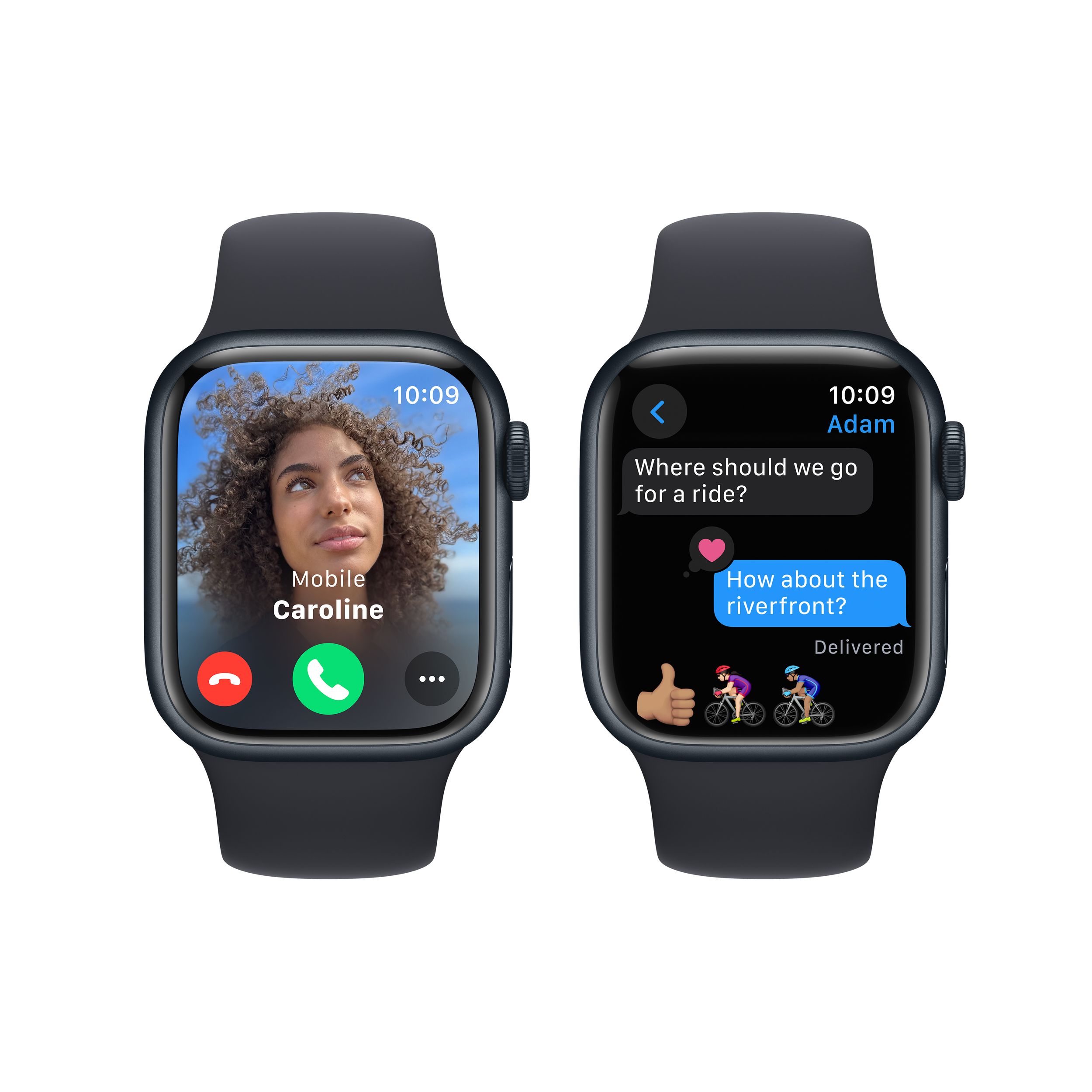 Apple Watch Series 9 (GPS) 41 mm M/L Front_Flat