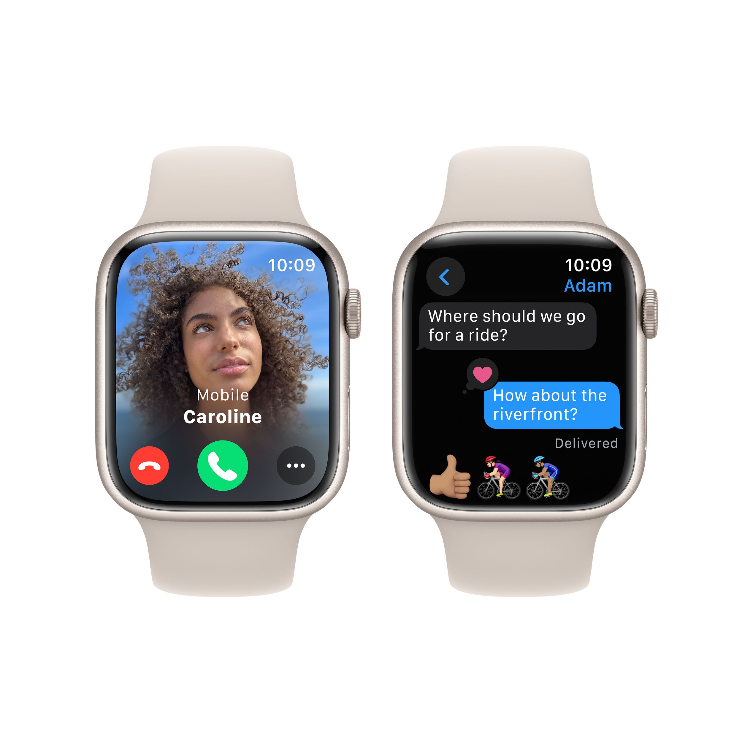Apple Watch Series 9 (GPS) 45 mm Front_Flat