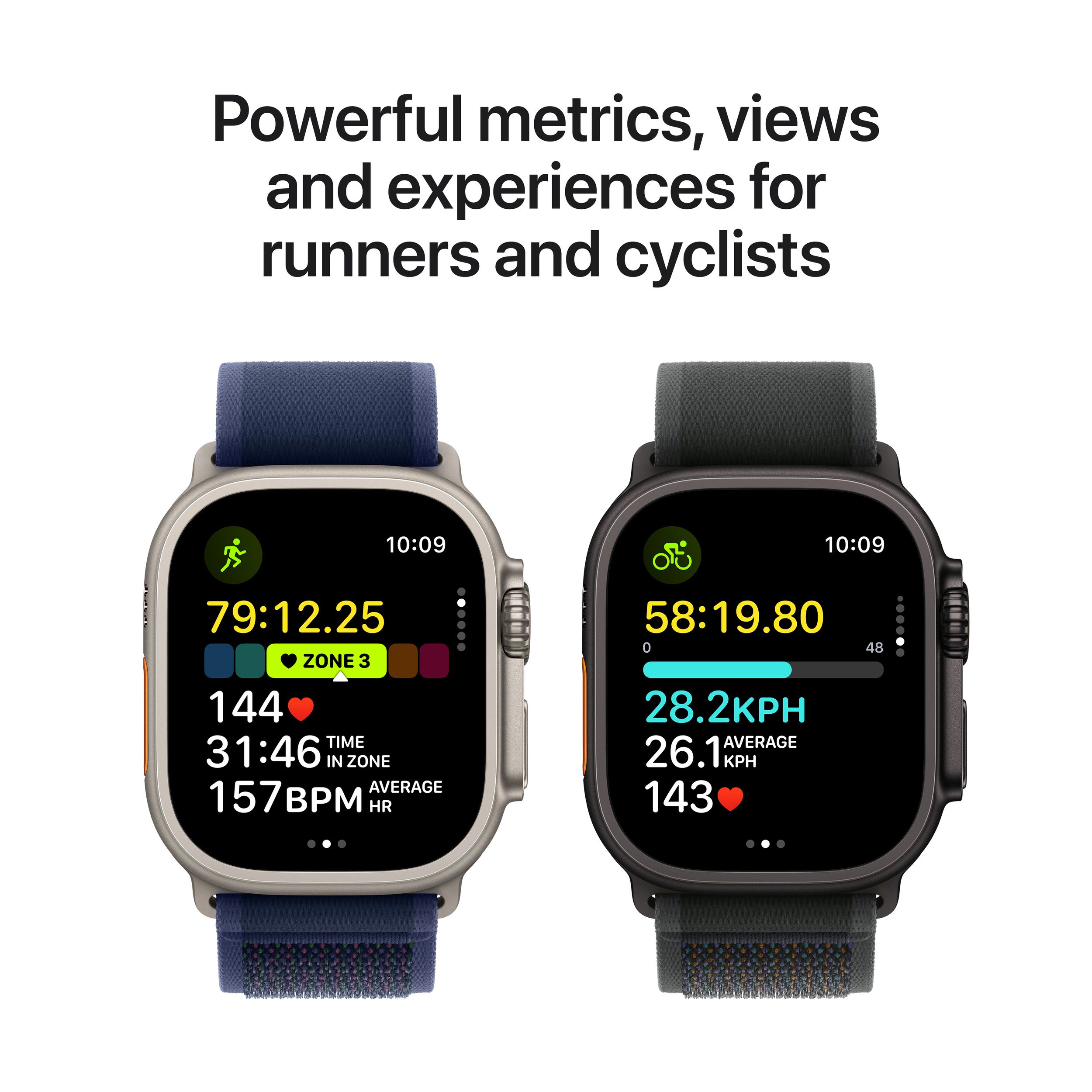 Apple Watch Ultra 2 (GPS+LTE) with Alpine Loop - M/L Front_Flat