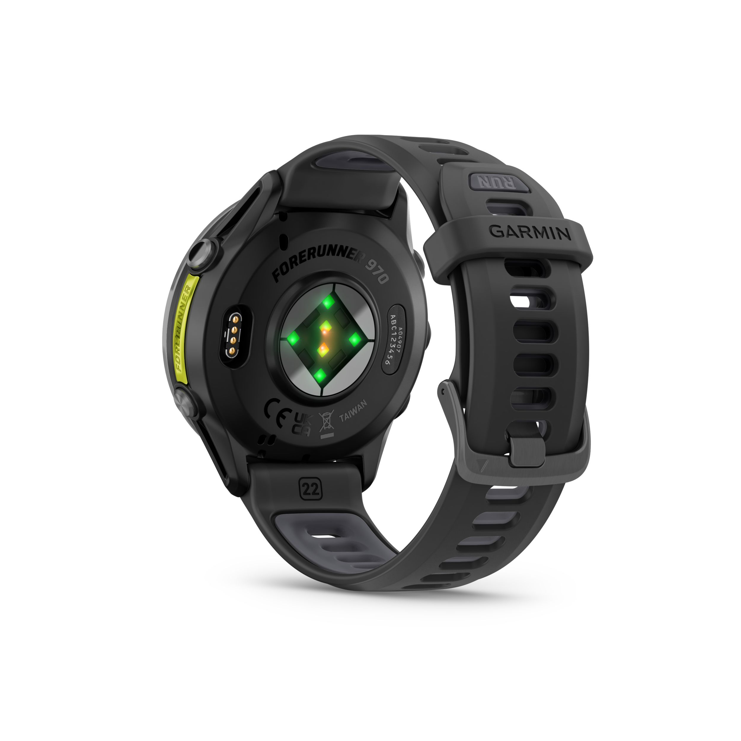 Garmin Forerunner 970 Smartwatch Back_Angled_Left