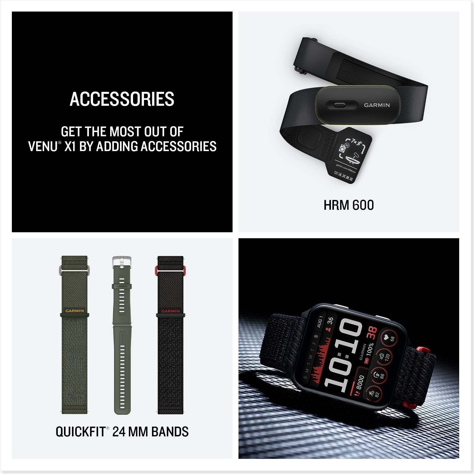 Garmin Venu X1 Fitness Smartwatch Composite_or_Mixed