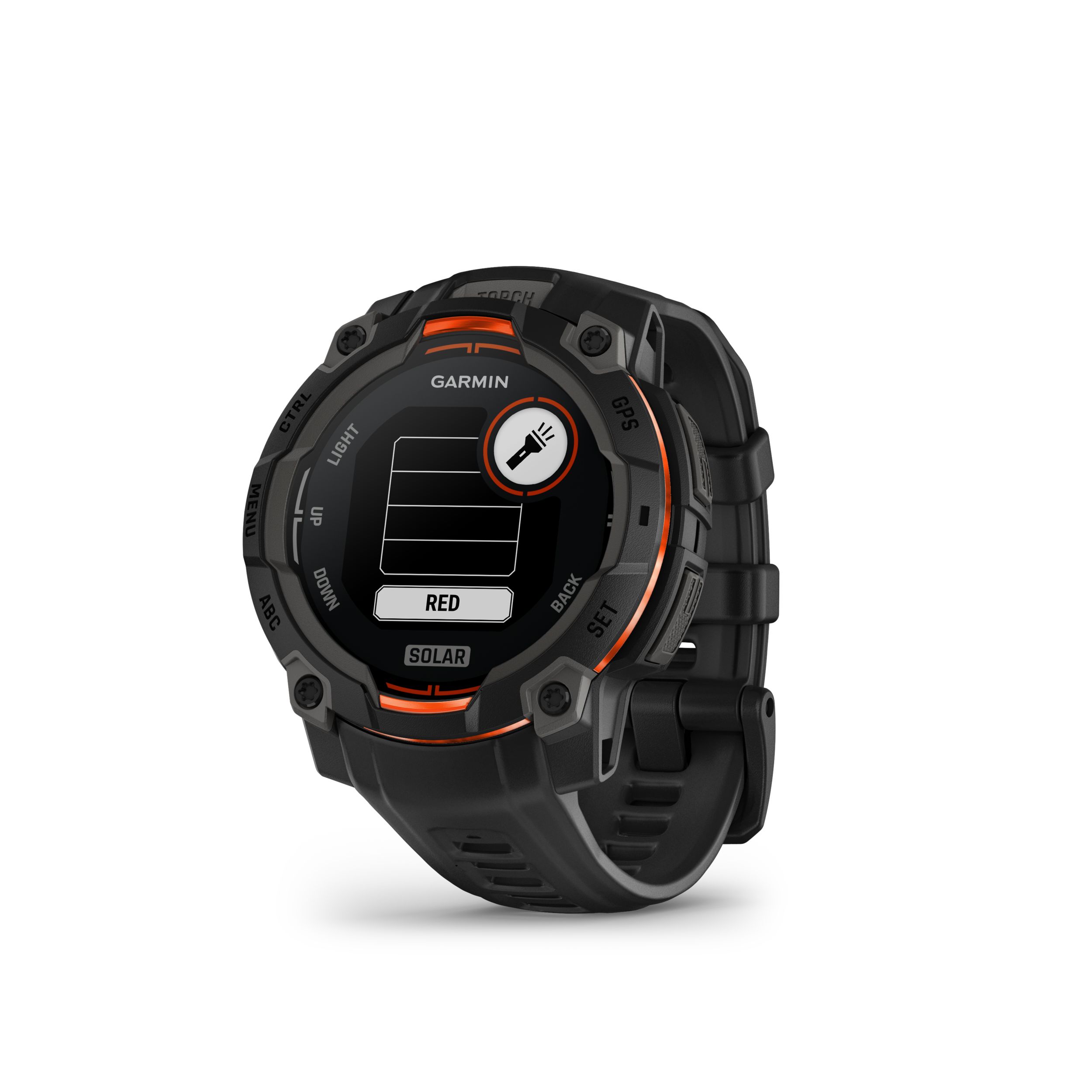 Garmin Instinct® 3 45Mm Fitness Watch Front_Angled_Left
