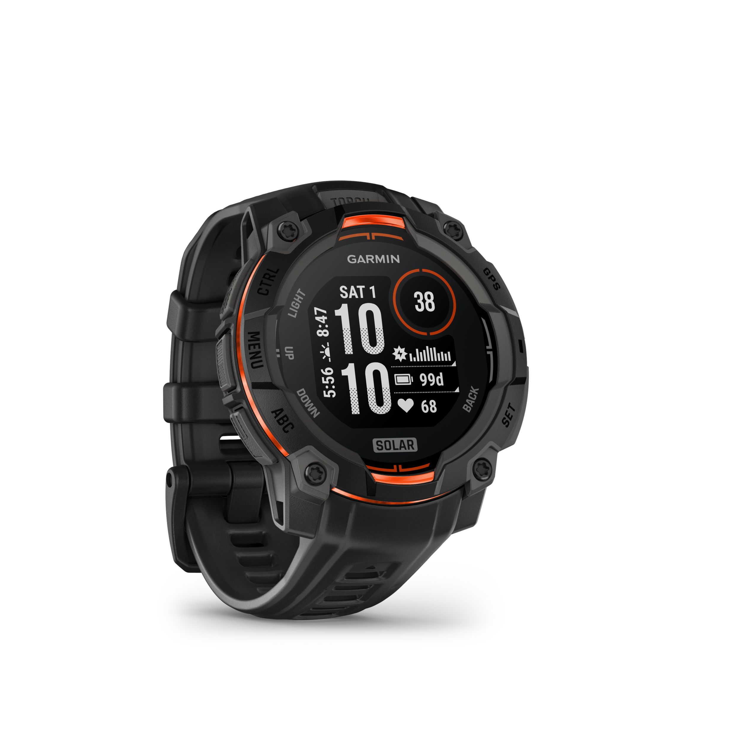 Garmin Instinct® 3 45Mm Fitness Watch Front_Angled_Right