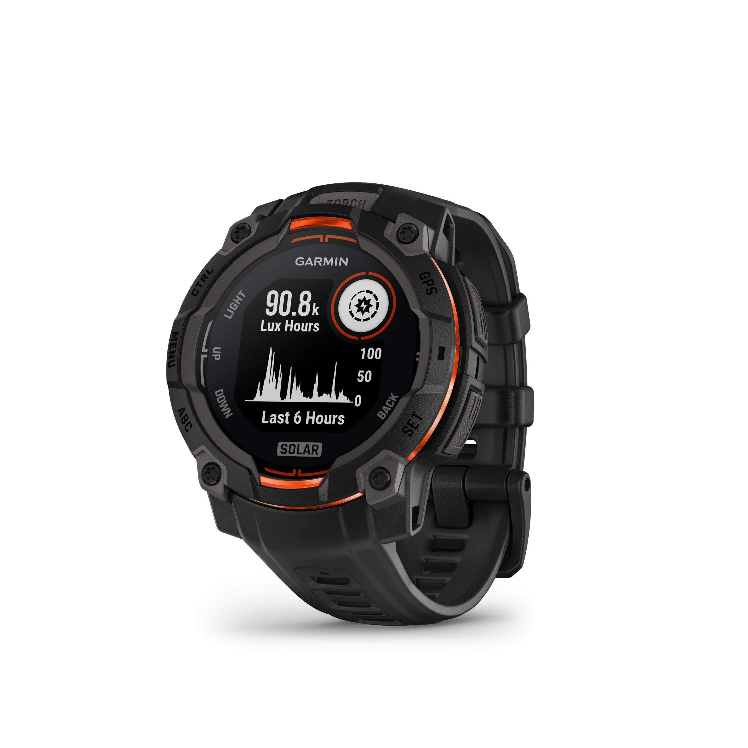Garmin Instinct® 3 45Mm Fitness Watch Front_Angled_Left