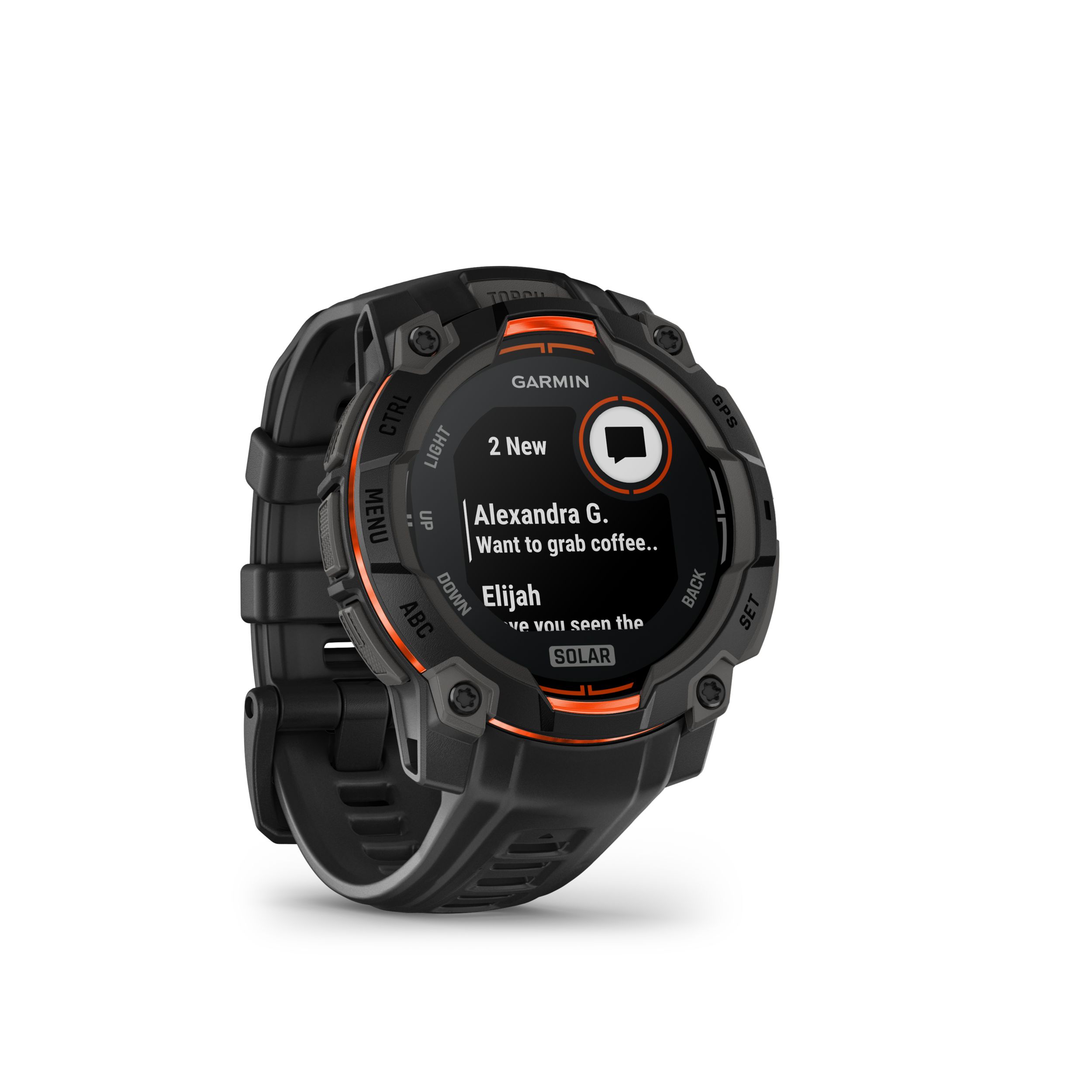 Garmin Instinct® 3 45Mm Fitness Watch Front_Angled_Right