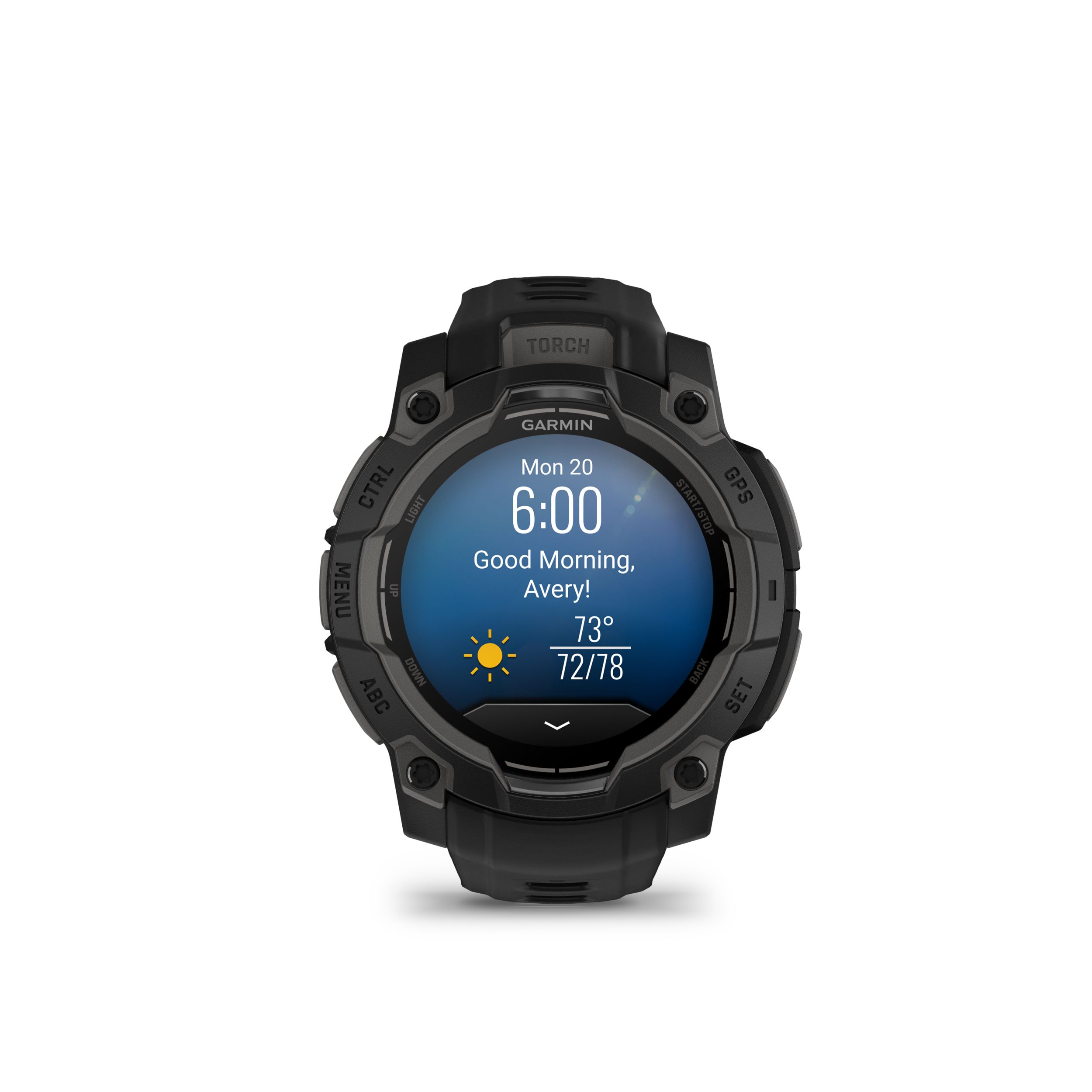 Garmin Instinct® 3 45Mm Fitness Watch Front_Flat