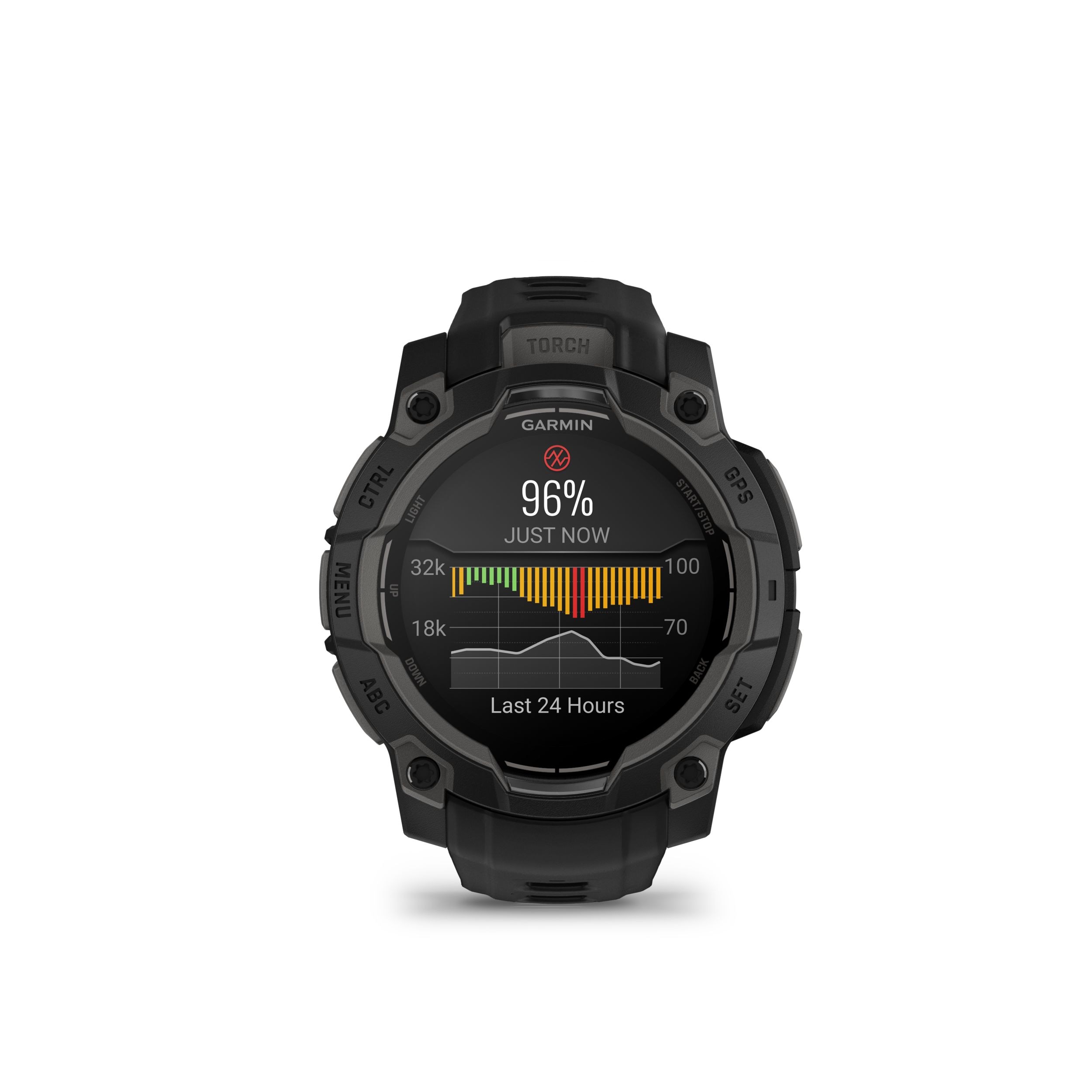 Garmin Instinct® 3 45Mm Fitness Watch Front_Flat