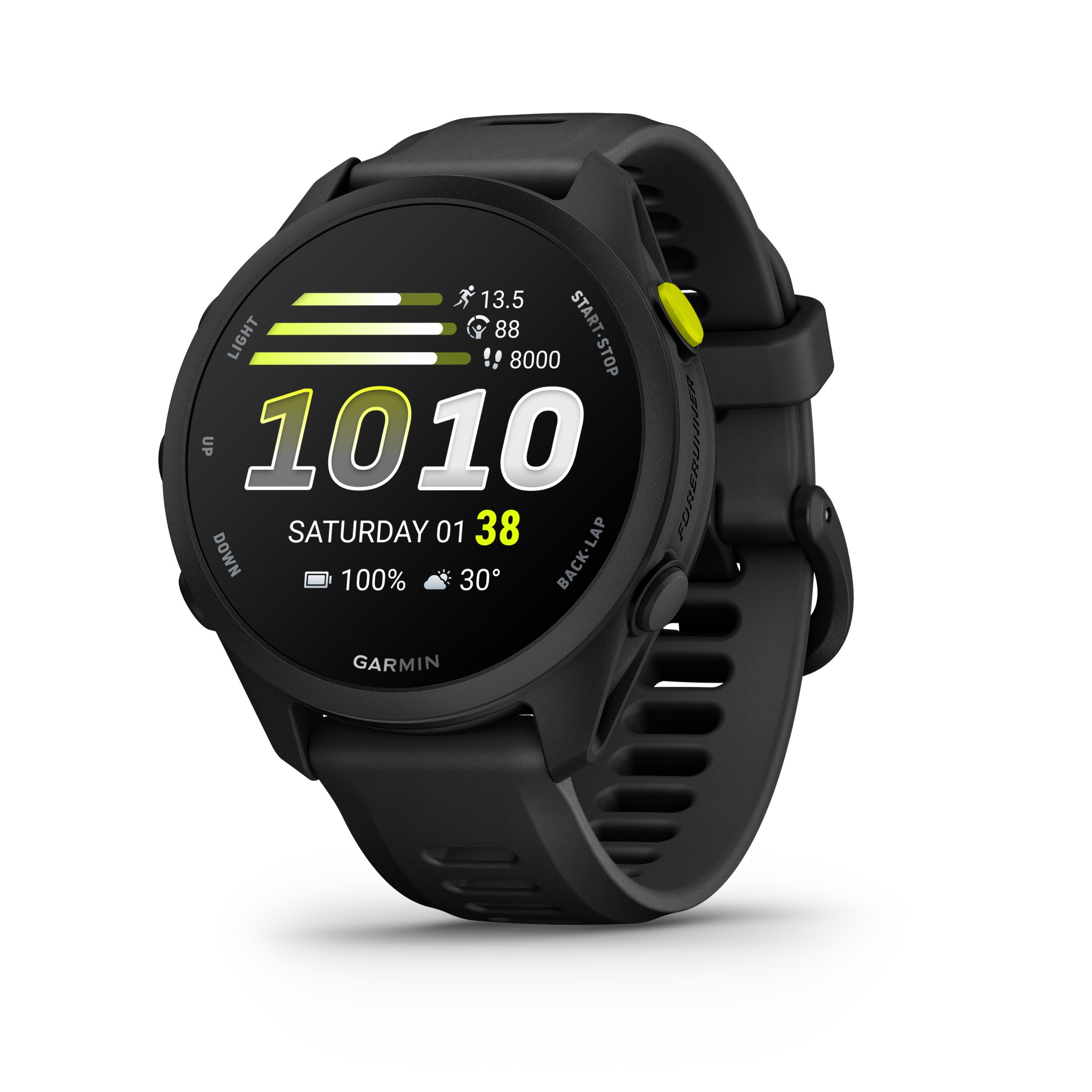 Garmin Forerunner® 70 Fitness Watch Front_Angled_Left