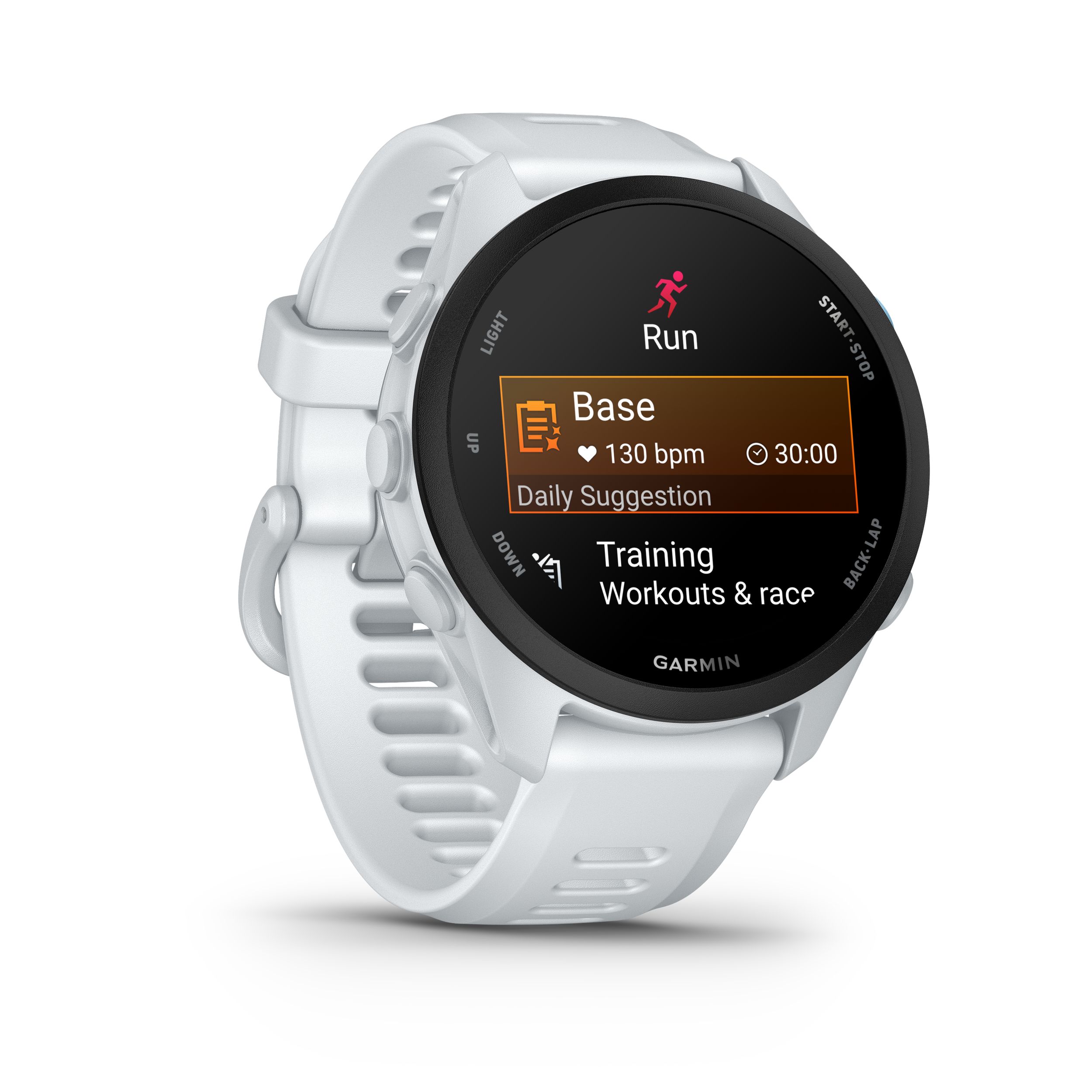 Garmin Forerunner® 70 Fitness Watch Front_Angled_Right