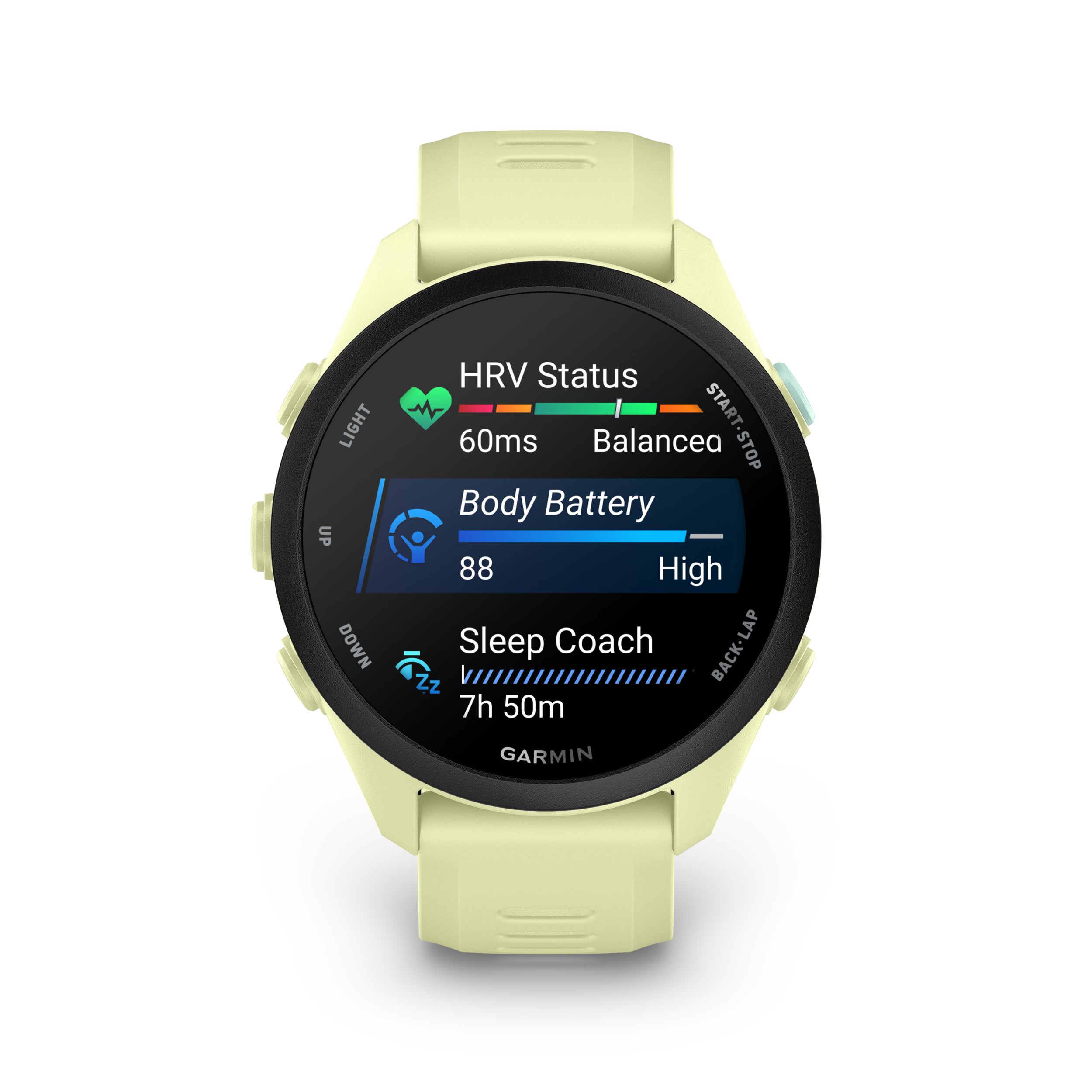 Garmin Forerunner® 70 Fitness Watch Front_Flat