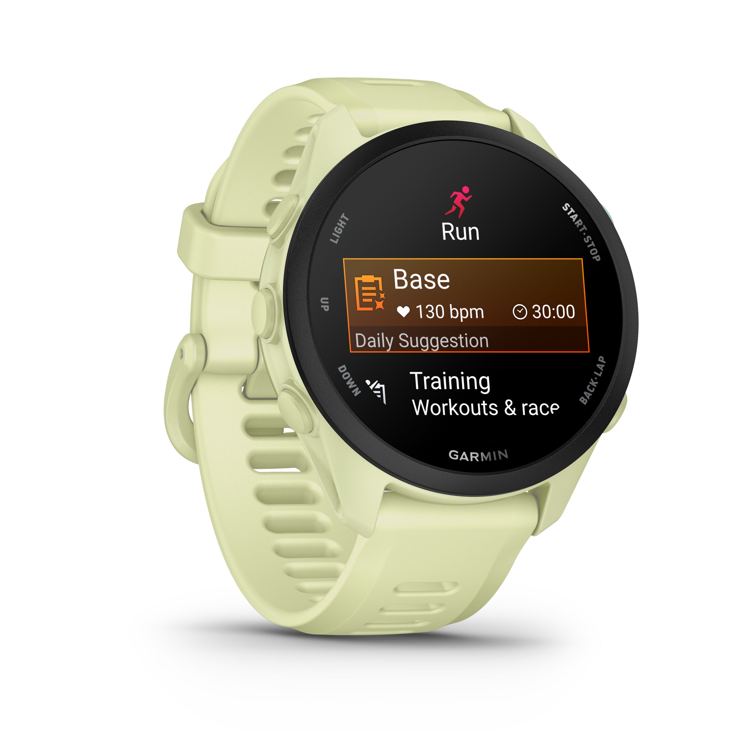 Garmin Forerunner® 70 Fitness Watch Front_Angled_Right