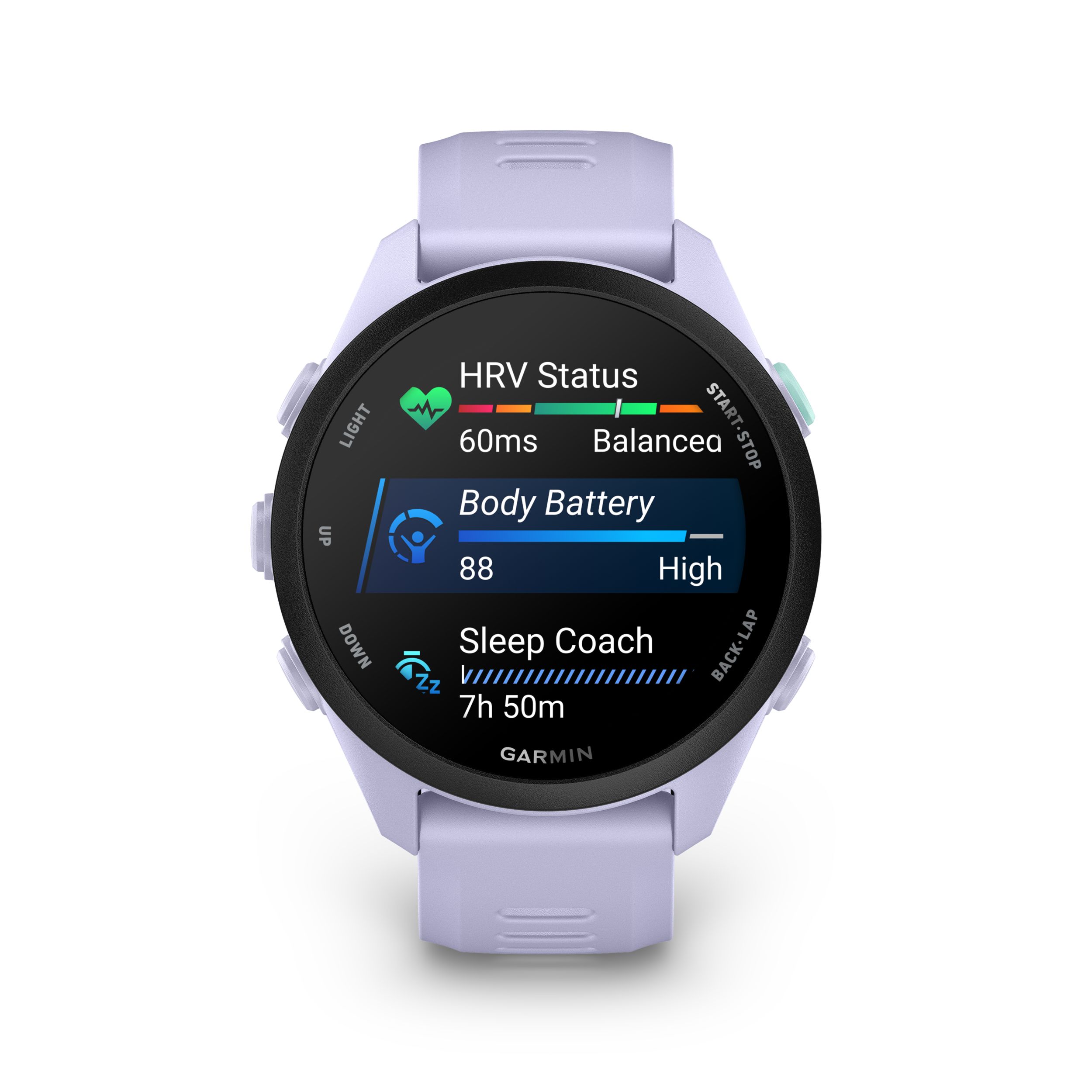 Garmin Forerunner® 70 Fitness Watch Front_Flat