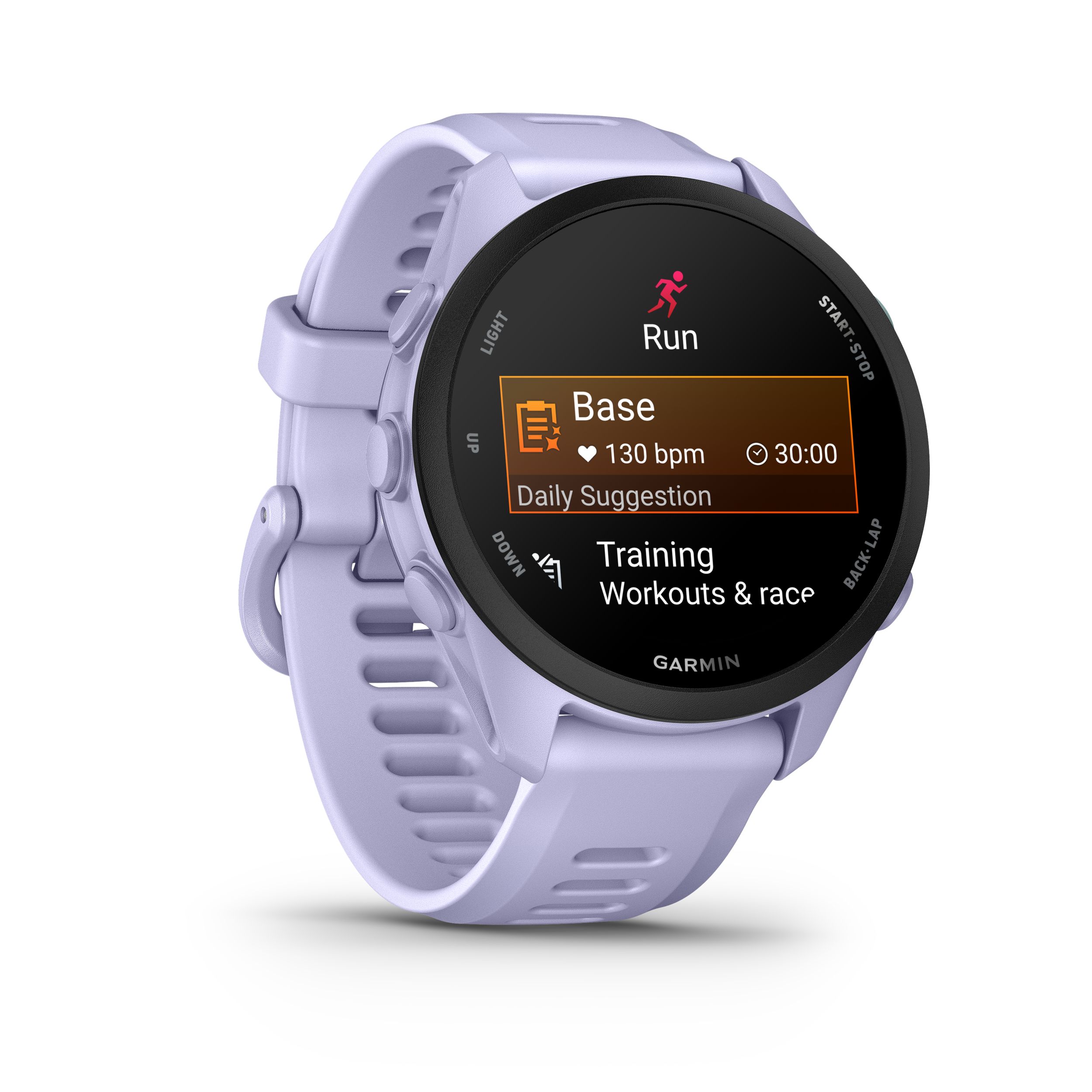 Garmin Forerunner® 70 Fitness Watch Front_Angled_Right
