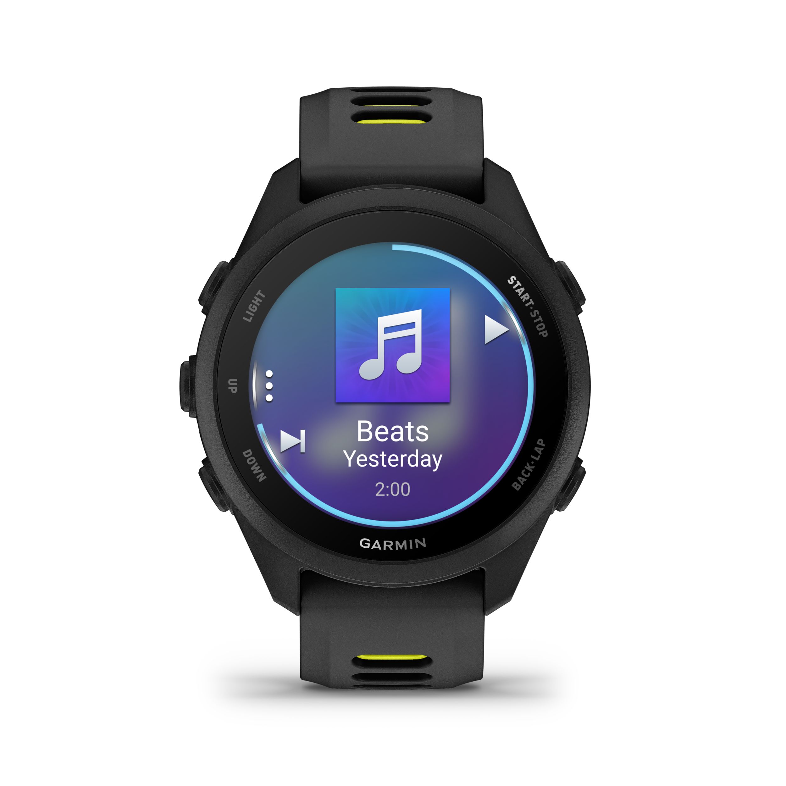 Garmin Forerunner® 170 Music Fitness Watch Front_Flat